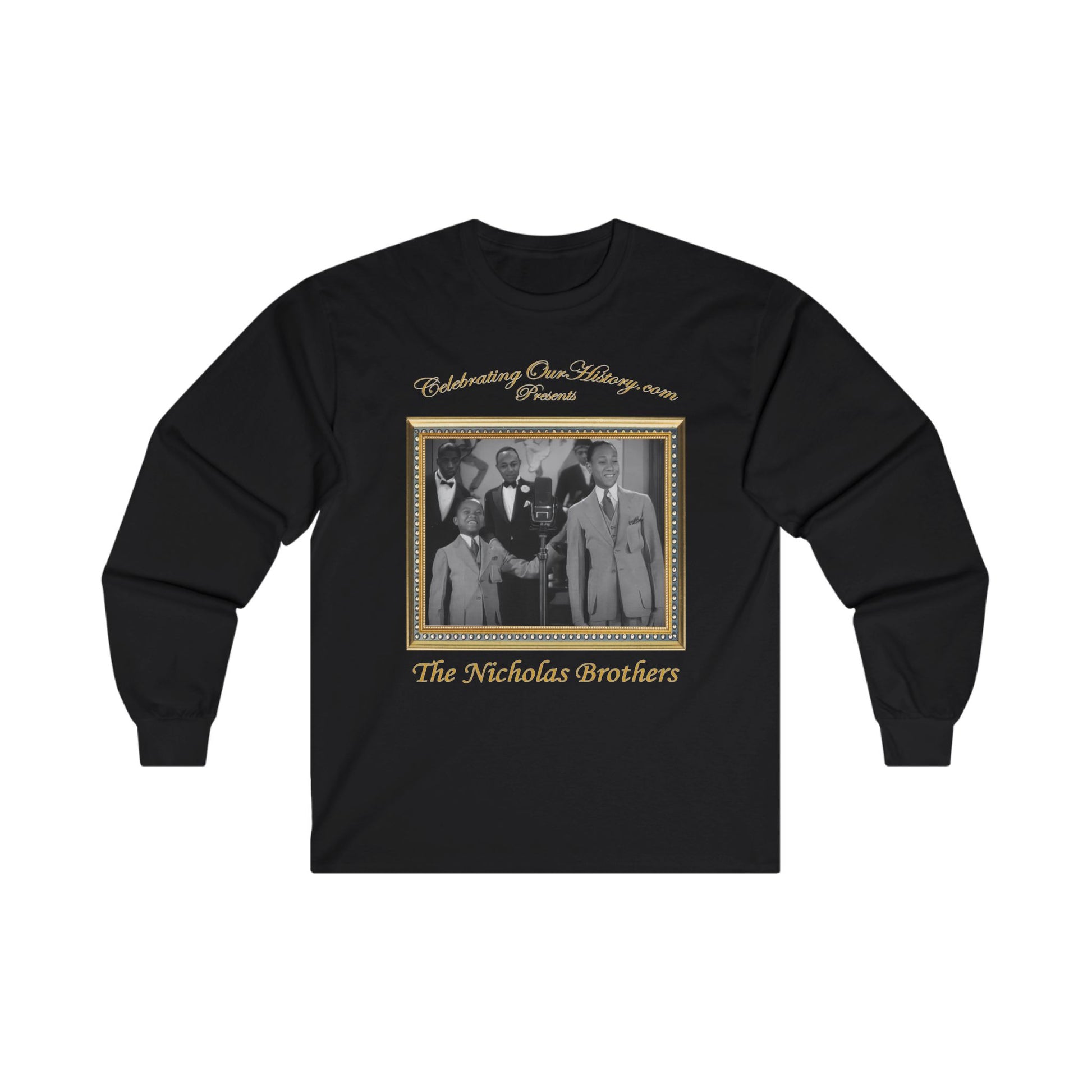 The Nicholas Brothers - The Black Network - Front and Back Printed Concert Style Long Sleeve T-Shirt