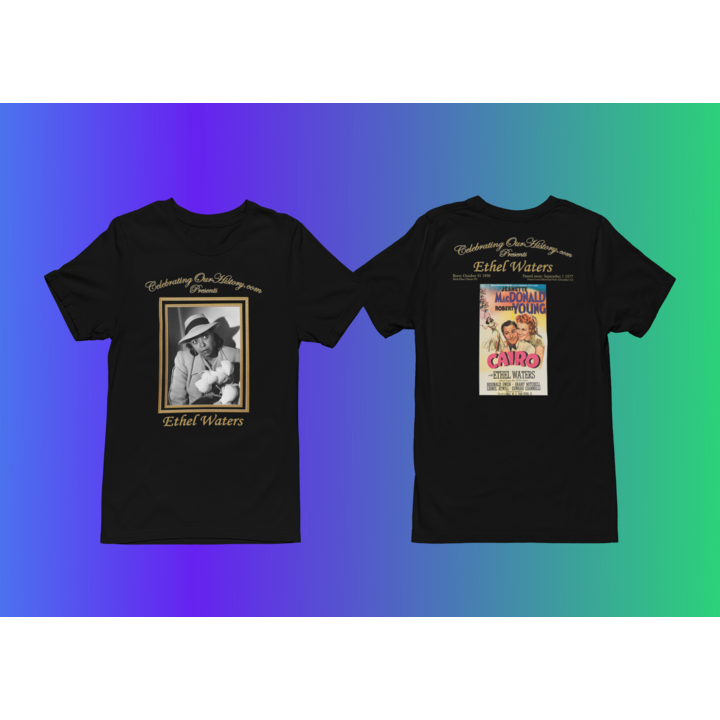 Ethel Waters - Cairo (1942) -  Front and Back Printed Concert Style T-Shirt