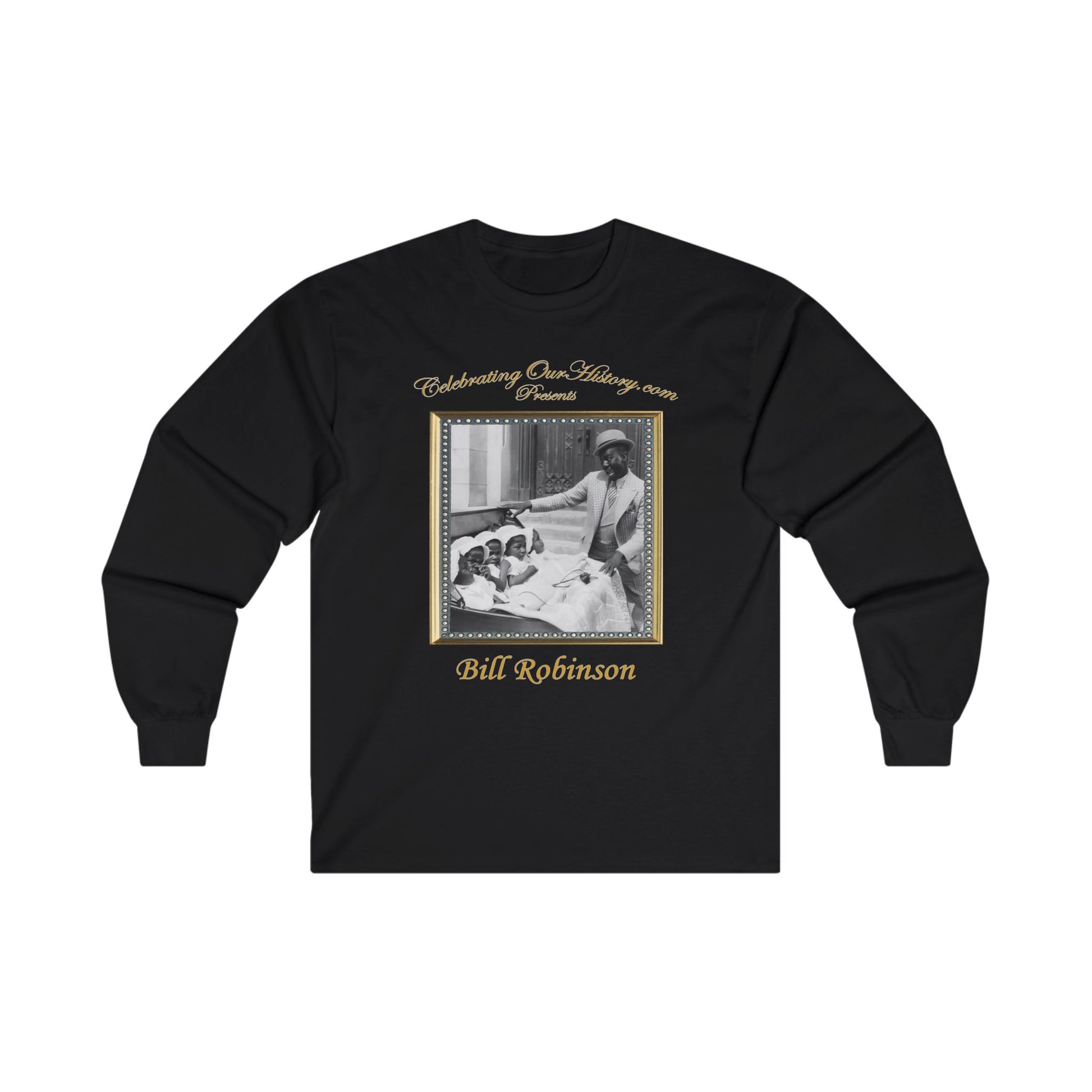 Bill Robinson - The Big Broadcast of 1936 - Front and Back Printed Concert Style Long Sleeve T-Shirt