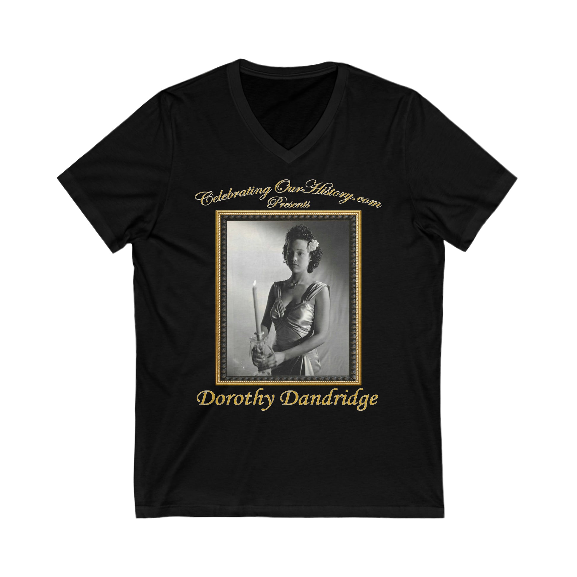Dorothy Dandridge - Four Shall Die (1940) - Front and Back Printed Concert Style V-Neck T-Shirt
