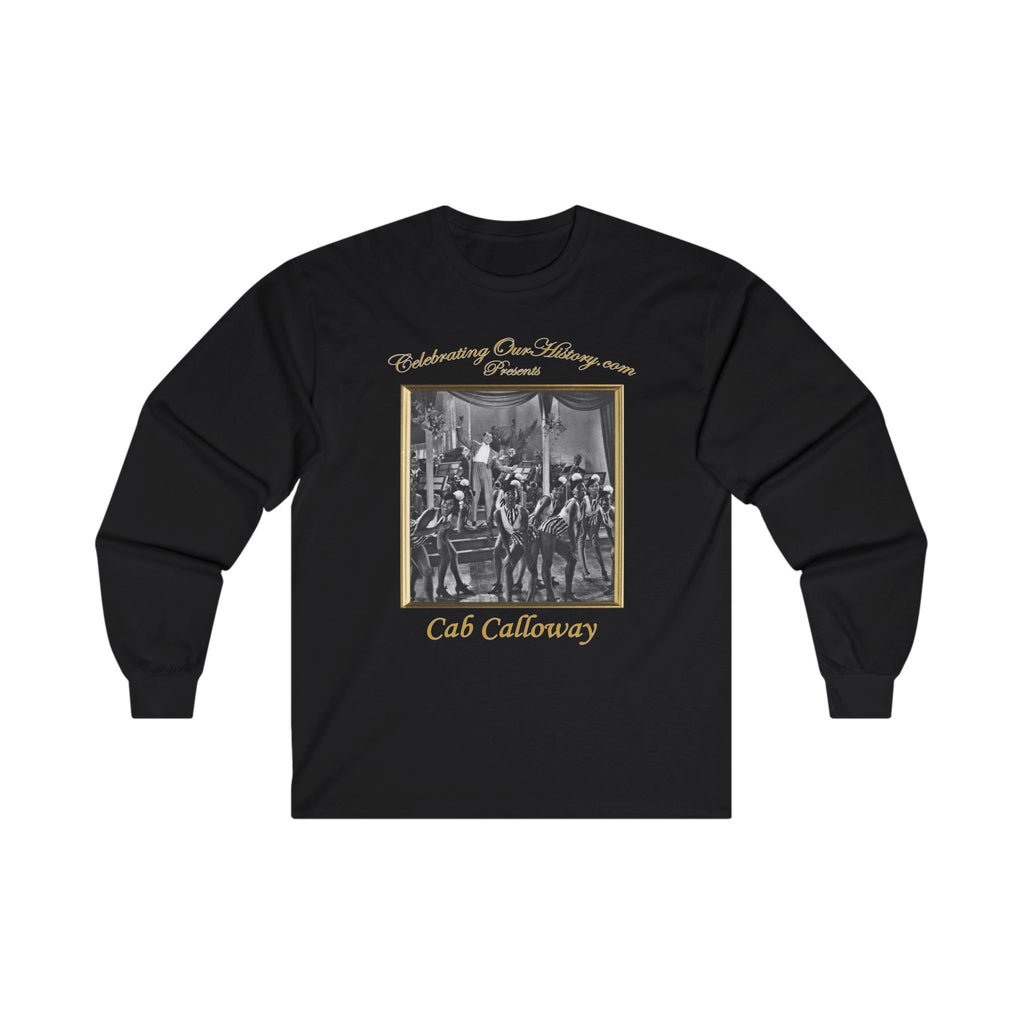 Cab Calloway - Three Program Posters - Front and Back Printed Concert Style Long Sleeve T-Shirt