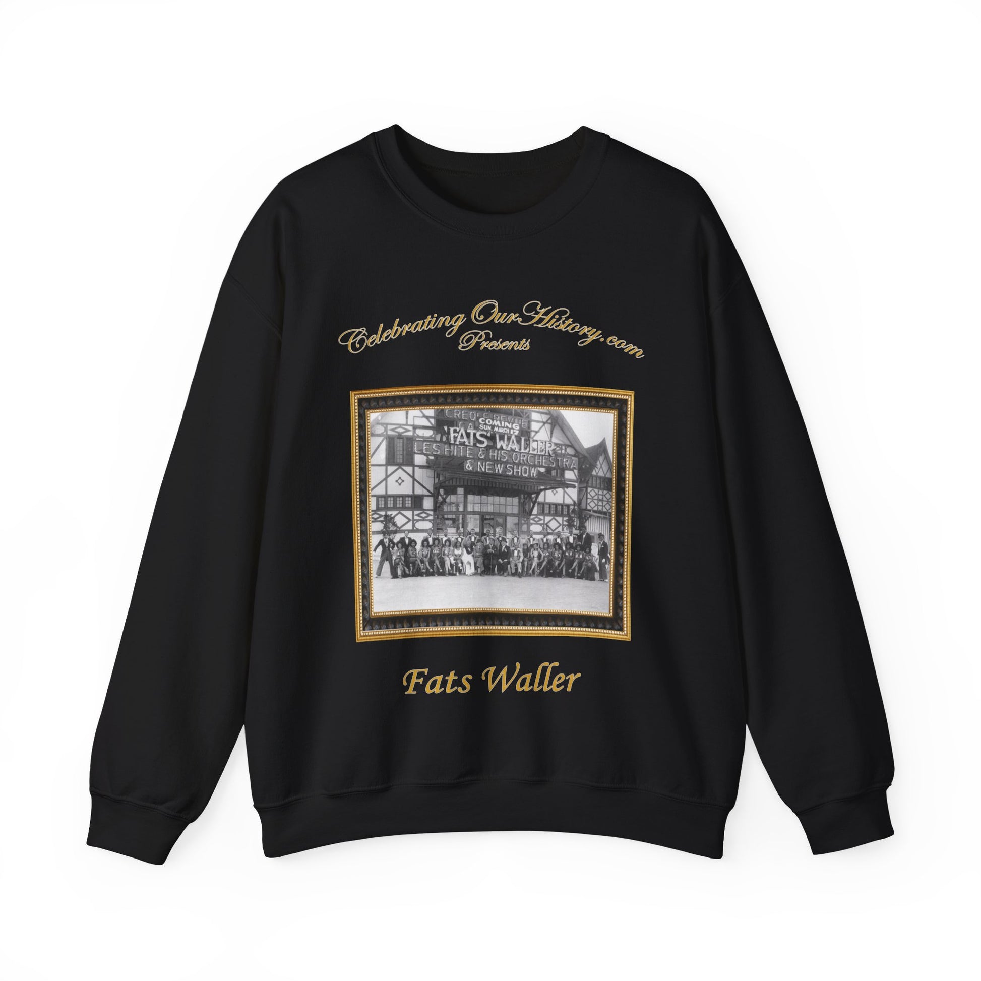 Fats Waller - Riverview Ballroom -  Front and Back Printed Concert Style Sweatshirt