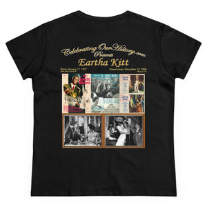 Eartha Kitt - St. Louis Blues (1958) -  Front and Back Printed Concert Style Women's T-Shirt