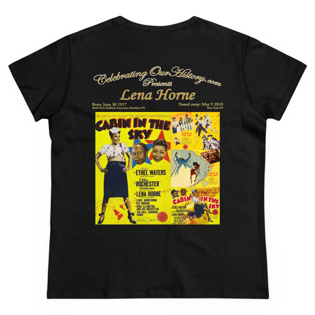 Lena Horne - Cabin in the Sky (1943) - Front and Back Printed Concert Style Women's T-Shirt