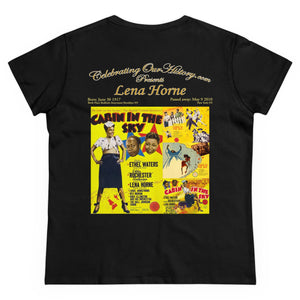 Lena Horne - Cabin in the Sky (1943) - Front and Back Printed Concert Style Women's T-Shirt