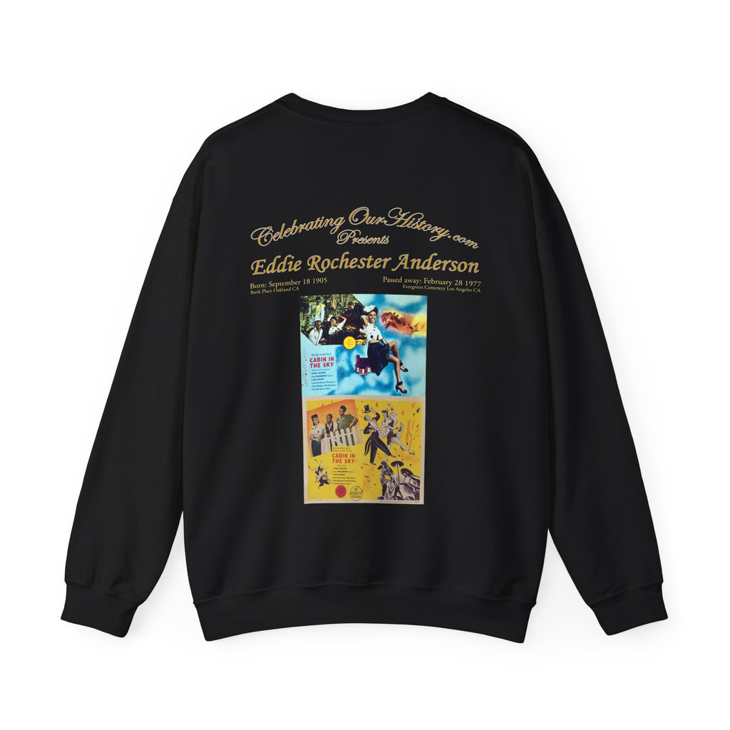 Eddie "Rochester" Anderson - Cabin in the Sky (1943) -  Front and Back Printed Concert Style Sweatshirt