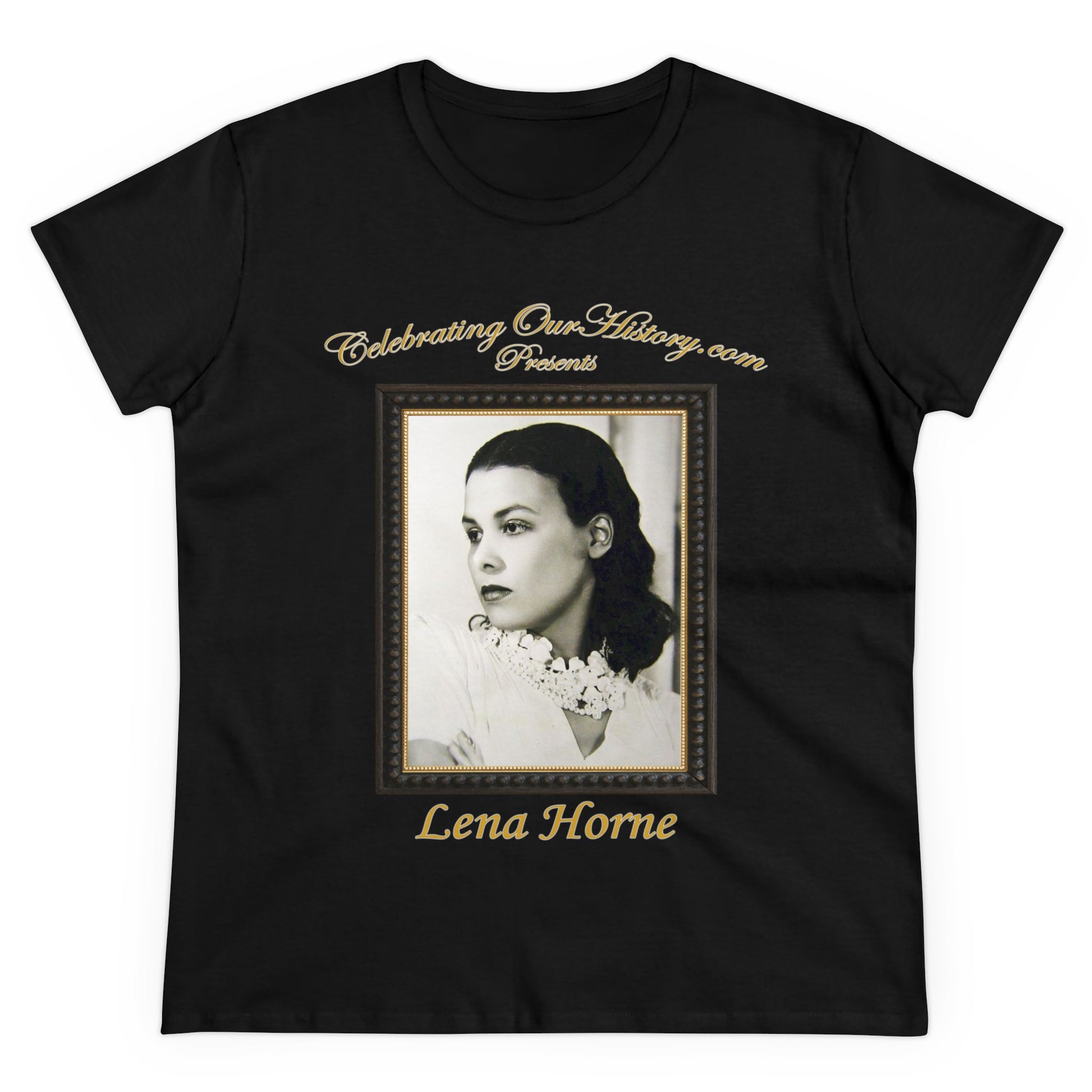 Lena Horne - Boogie Woogie Dream (1944) -  Front and Back Printed Concert Style Women's T-Shirt