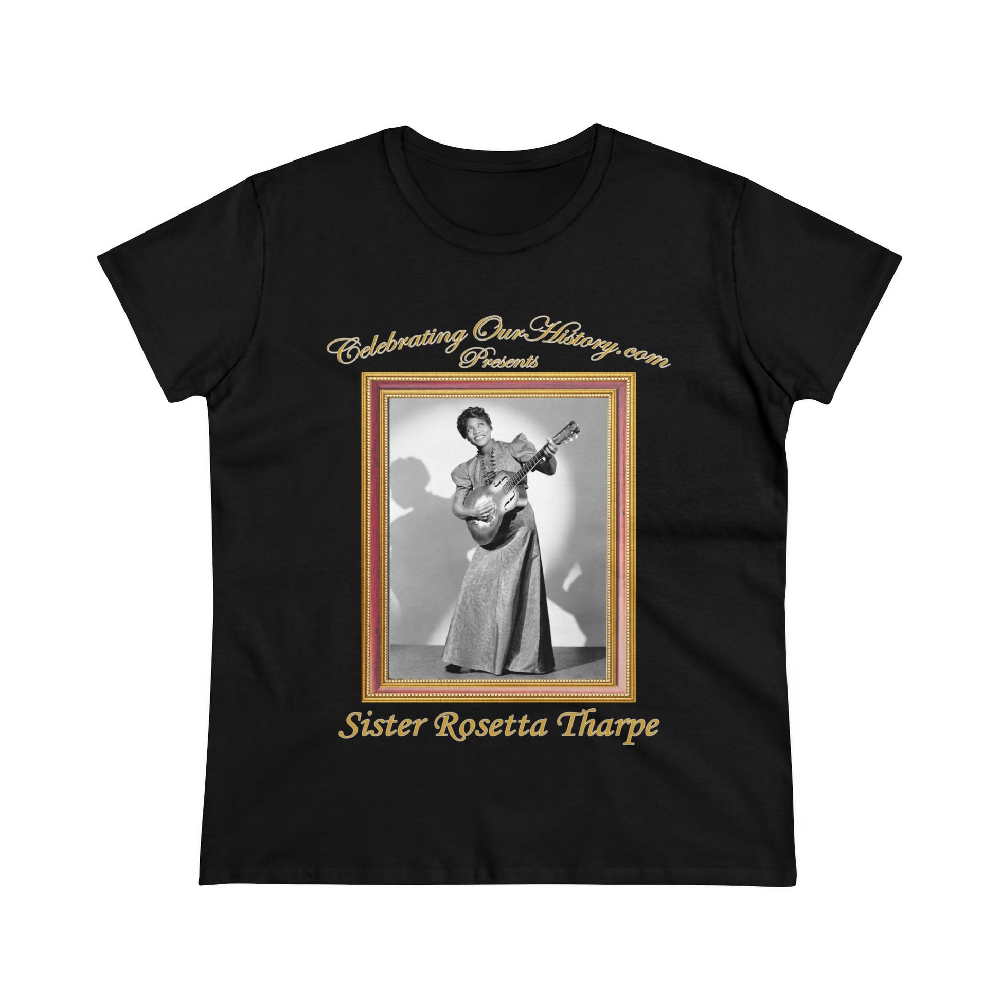 Sister Rosetta Tharpe - Rock And Roll Hall Of Fame -  Front and Back Printed Concert Style Women's T-Shirt