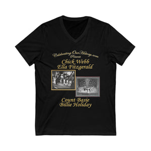 Sister Rosetta Tharpe - Rock And Roll Hall Of Fame - Front and Back Printed Concert Style V-Neck T-Shirt