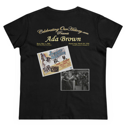 Ada Brown - Stormy Weather (1943) -  Front and Back Printed Concert Style Women's T-Shirt