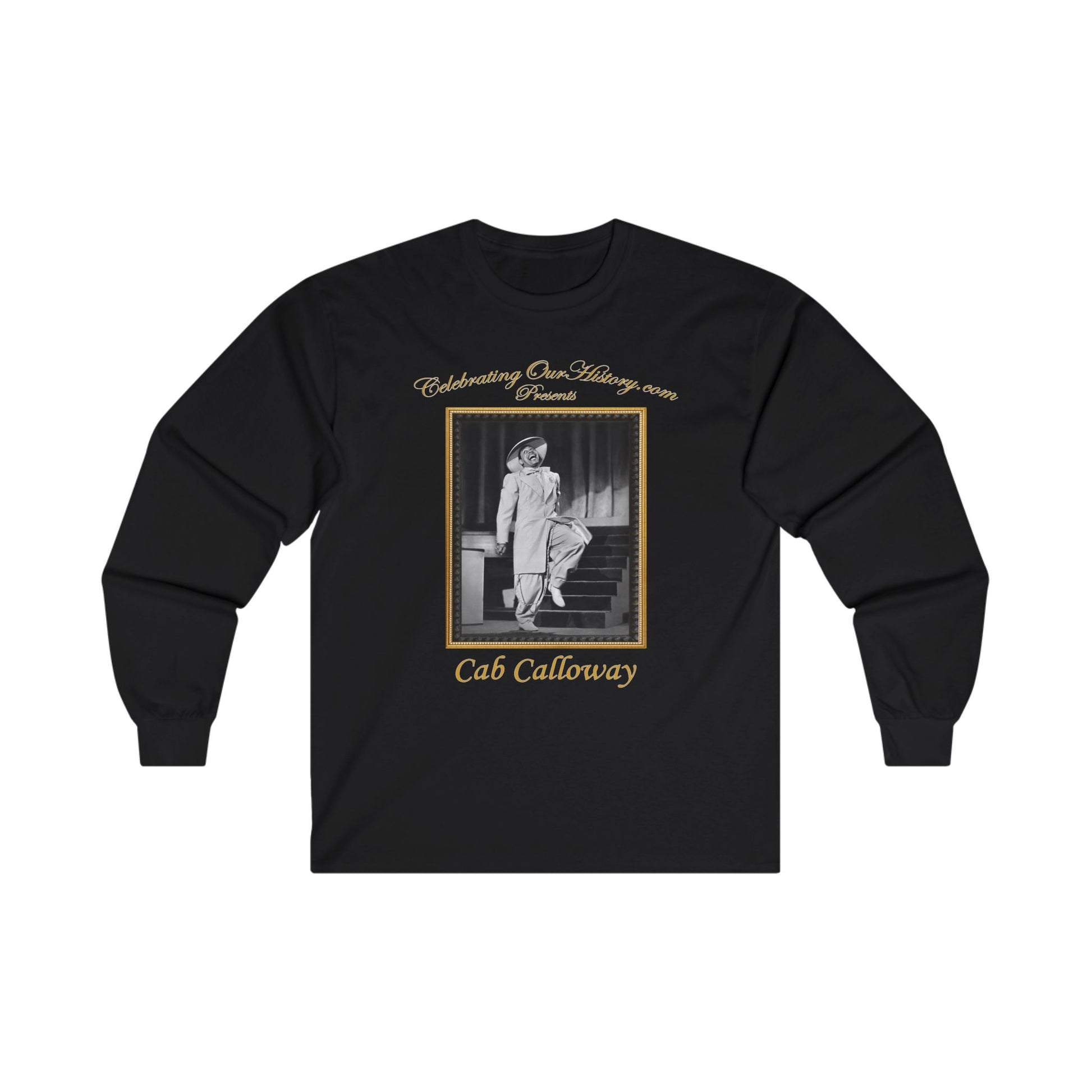 Cab Calloway - Stormy Weather (1943) - Front and Back Printed Concert Style Long Sleeve T-Shirt
