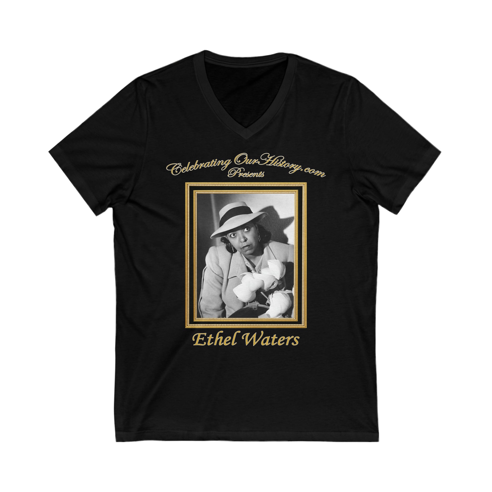 Ethel Waters - Cairo (1942) - Front and Back Printed Concert Style V-Neck T-Shirt