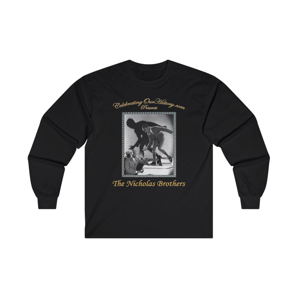 The Nicholas Brothers - The Big Broadcast of 1936 v3 - Front and Back Printed Concert Style Long Sleeve T-Shirt