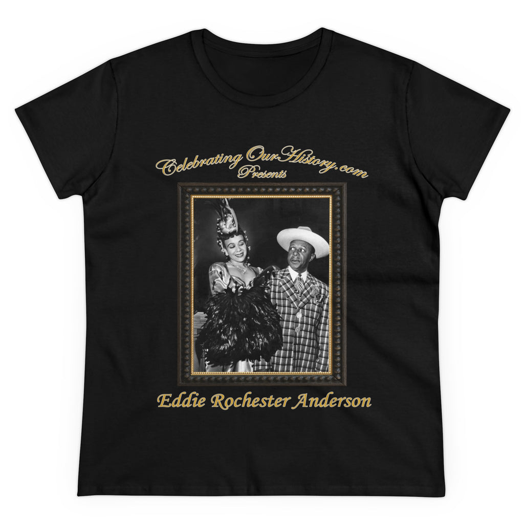 Eddie “Rochester” Anderson -  Star Spangled Rhythm (1942) -  Front and Back Printed Concert Style Women's T-Shirt