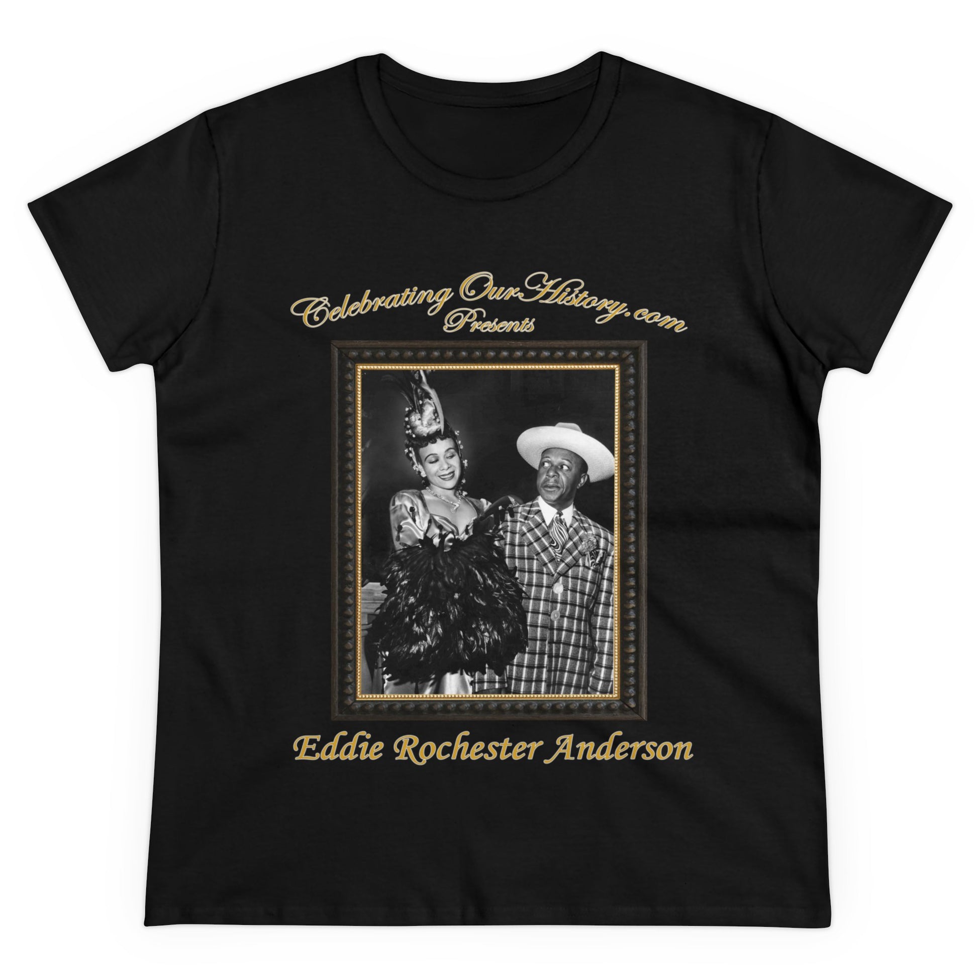 Eddie “Rochester” Anderson -  Star Spangled Rhythm (1942) -  Front and Back Printed Concert Style Women's T-Shirt