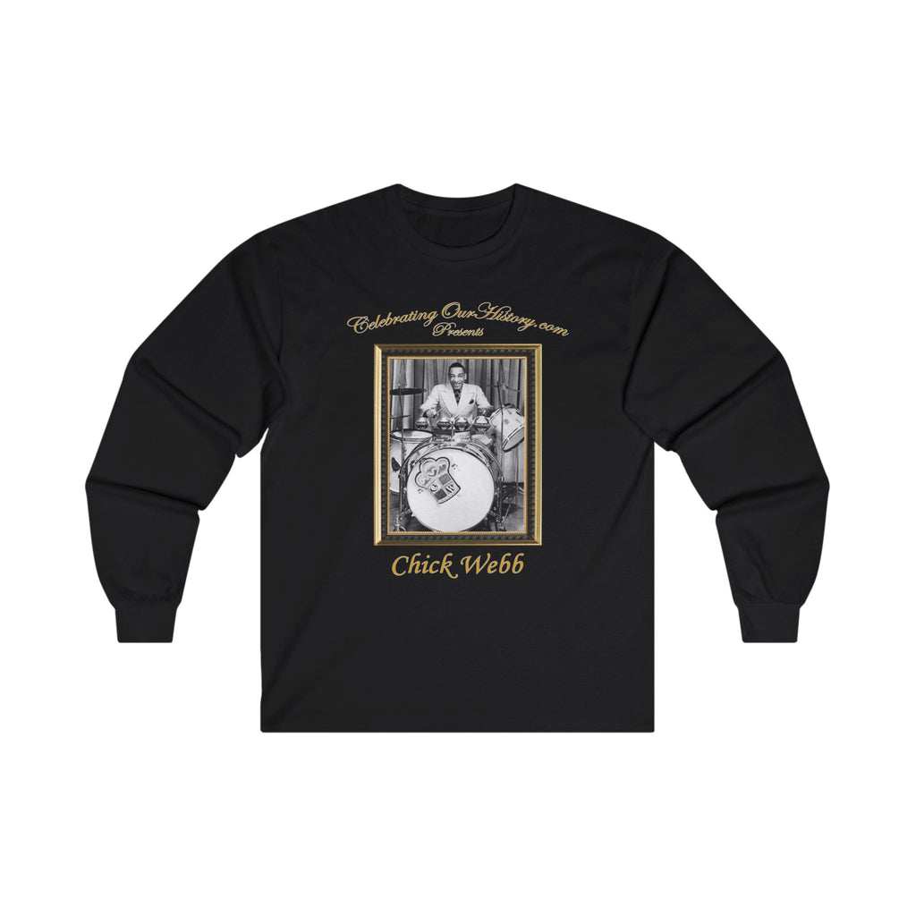 Chick Webb - Celoron Park - Front and Back Printed Concert Style Long Sleeve T-Shirt