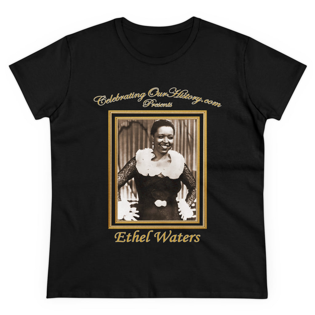 Ethel Waters - Nine Movie Posters -  Front and Back Printed Concert Style Women's T-Shirt