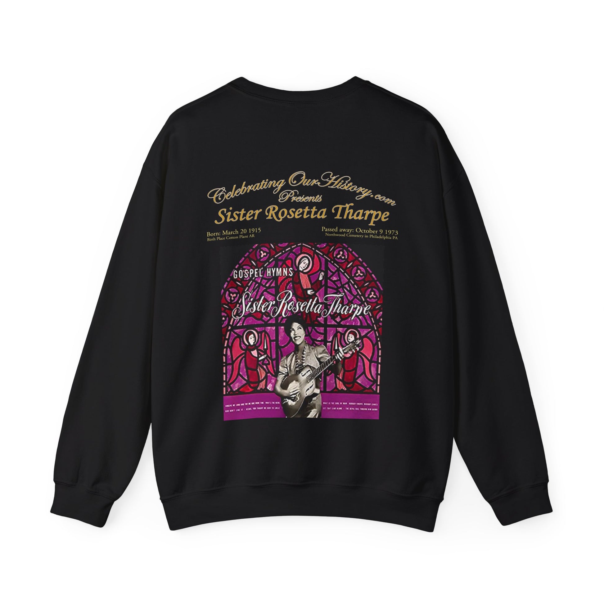 Sister Rosetta Tharpe - Gospel Hymns -  Front and Back Printed Concert Style Sweatshirt