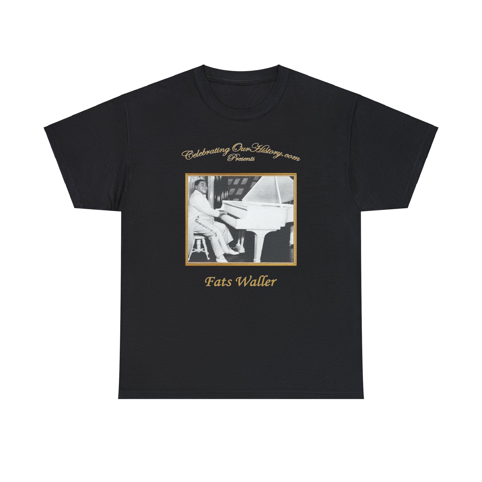 Fats Waller - The Best Of The War Years -  Front and Back Printed Concert Style T-Shirt