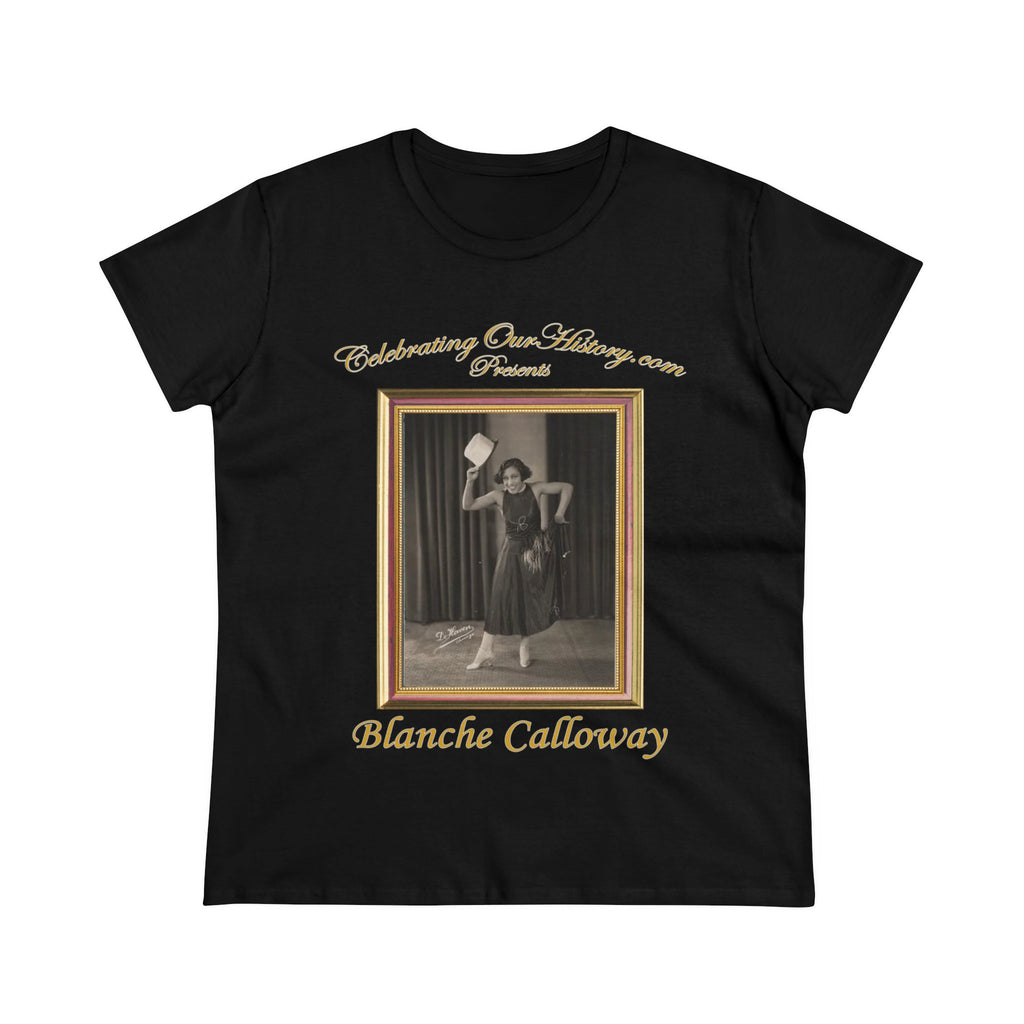 Blanche Calloway - Queen Of Jazz -  Front and Back Printed Concert Style Women's T-Shirt