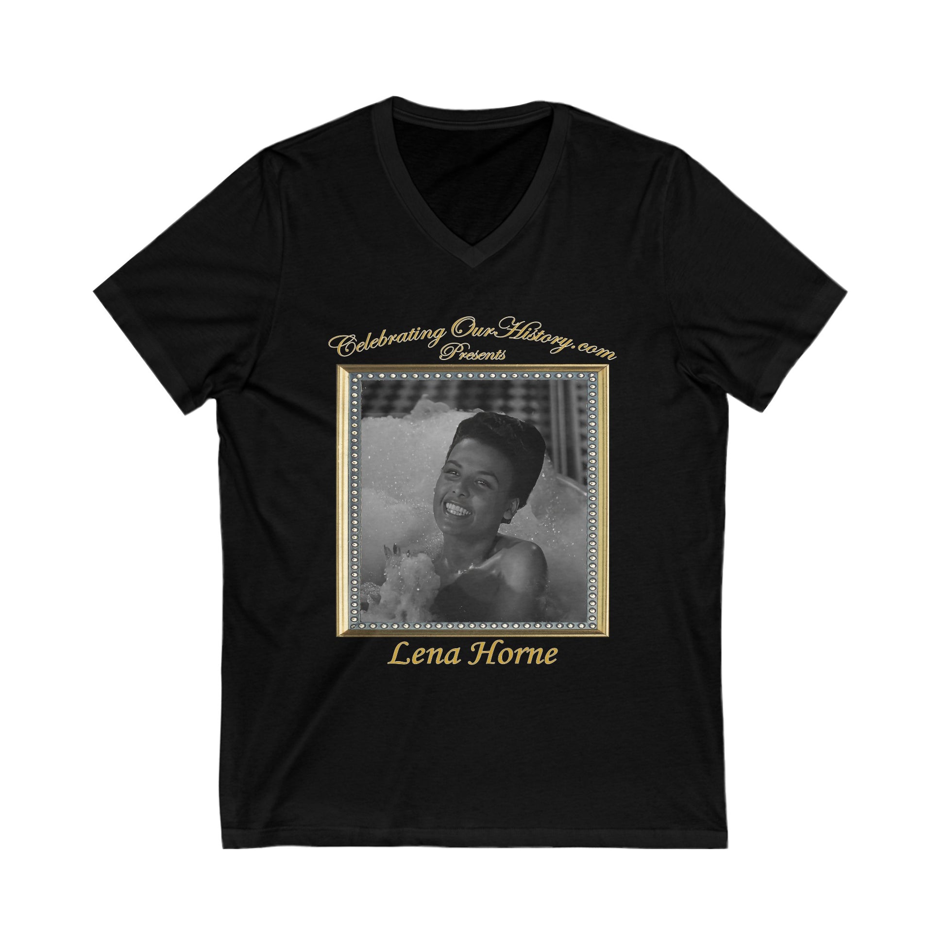 Lena Horne - Cabin in the Sky (1943) - Front and Back Printed Concert Style V-Neck T-Shirt