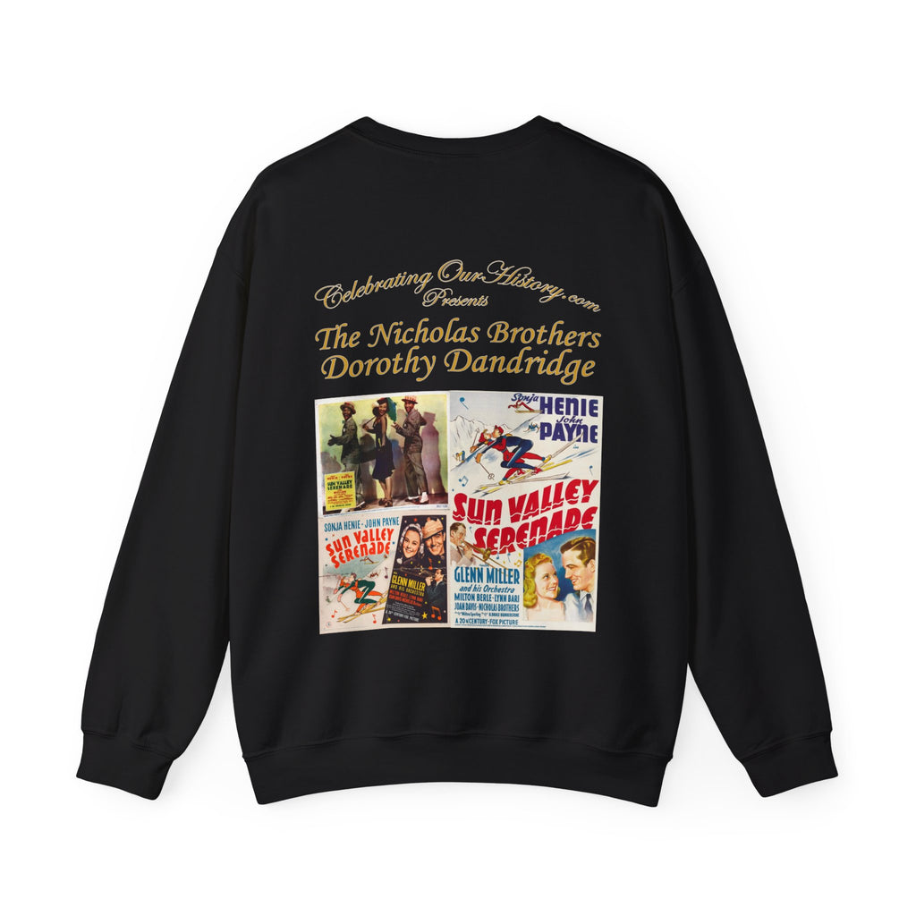 The Nicholas Brothers and Dorothy Dandridge - Sun Valley Serenade (1941) v2 -  Front and Back Printed Concert Style Sweatshirt