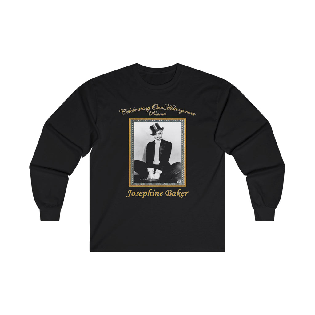 Josephine Baker - J'ai Deux Amours v2 - Front and Back Printed Concert Style Long Sleeve T-Shirt