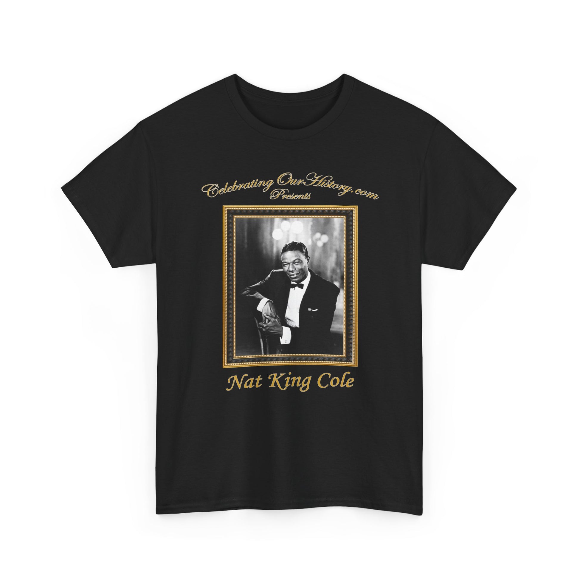 Nat King Cole - St. Louis Blues (1958) Album -  Front and Back Printed Concert Style T-Shirt