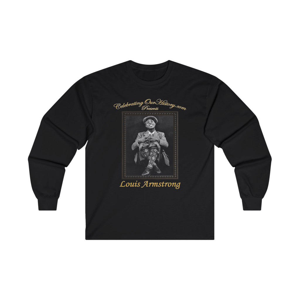 Louis Armstrong - Six Movie Posters - Front and Back Printed Concert Style Long Sleeve T-Shirt