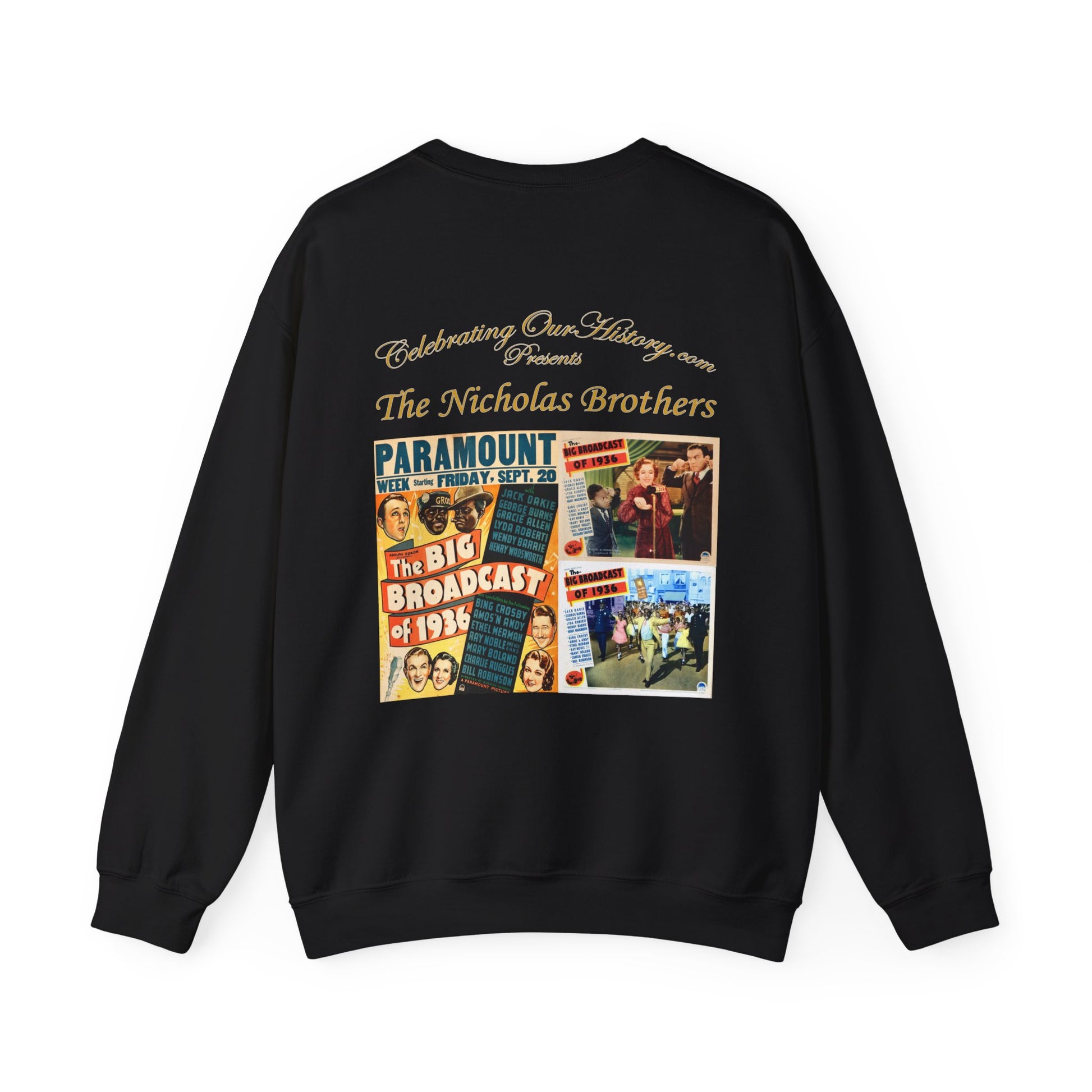 The Nicholas Brothers - The Big Broadcast of 1936 v1 -  Front and Back Printed Concert Style Sweatshirt