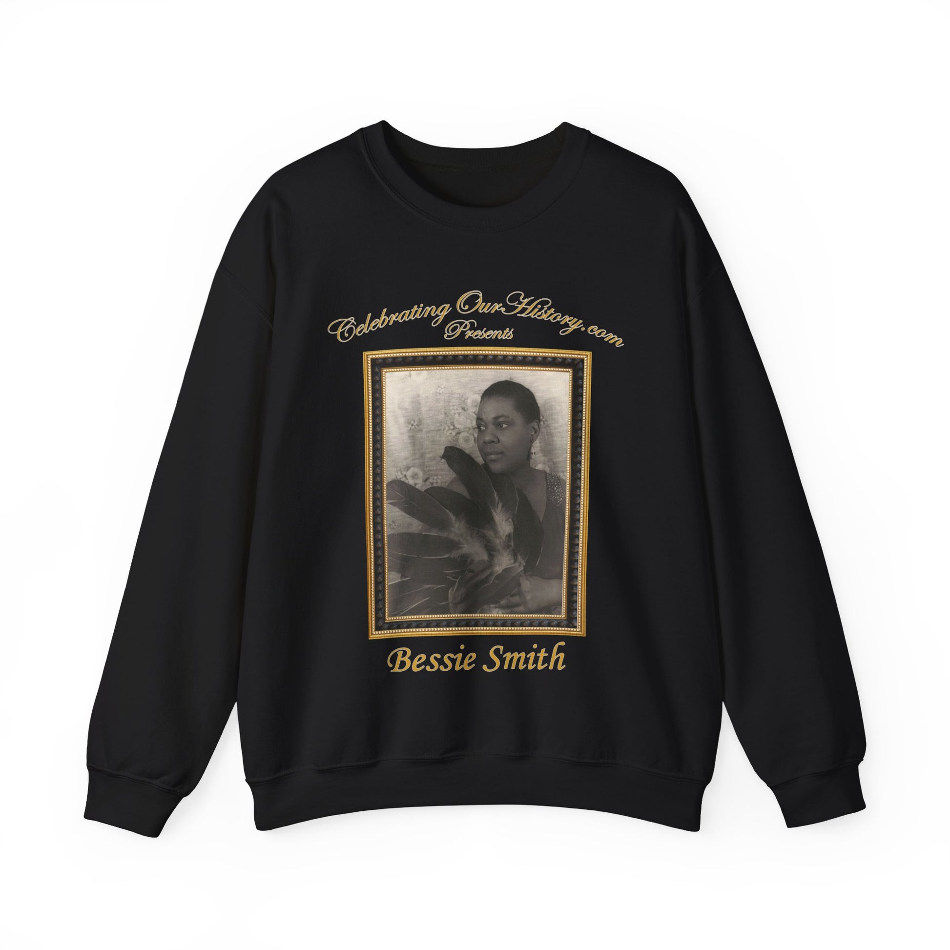 Bessie Smith - New Race Records -  Front and Back Printed Concert Style Sweatshirt