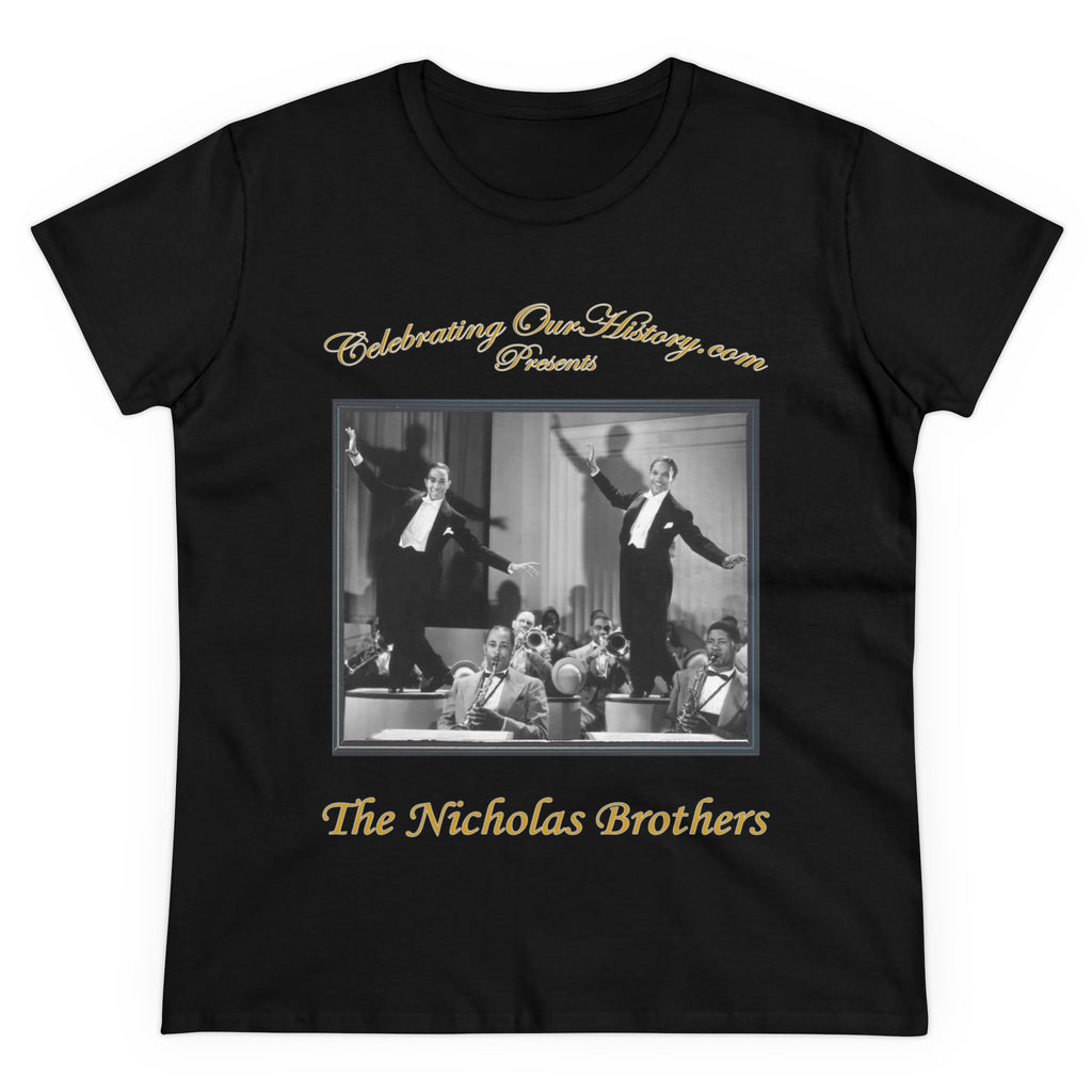The Nicholas Brothers - Stormy Weather (1943) -  Front and Back Printed Concert Style Women's T-Shirt