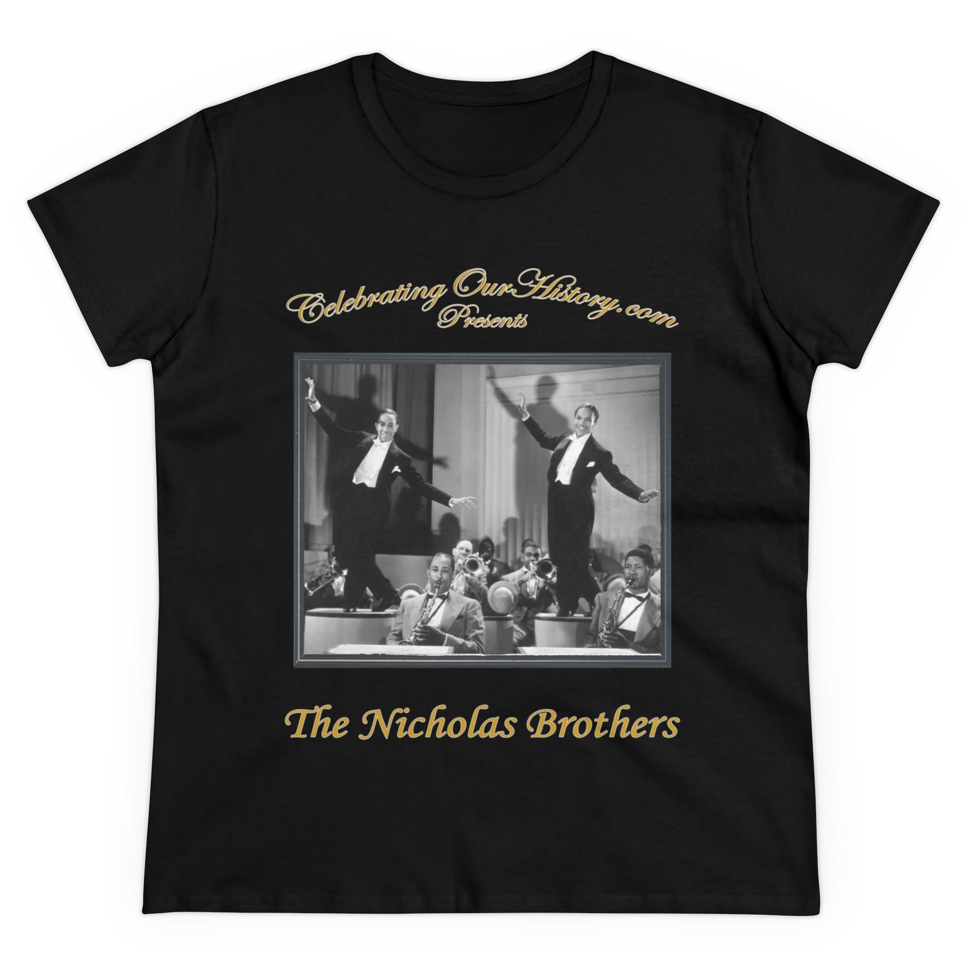 The Nicholas Brothers - Stormy Weather (1943) -  Front and Back Printed Concert Style Women's T-Shirt
