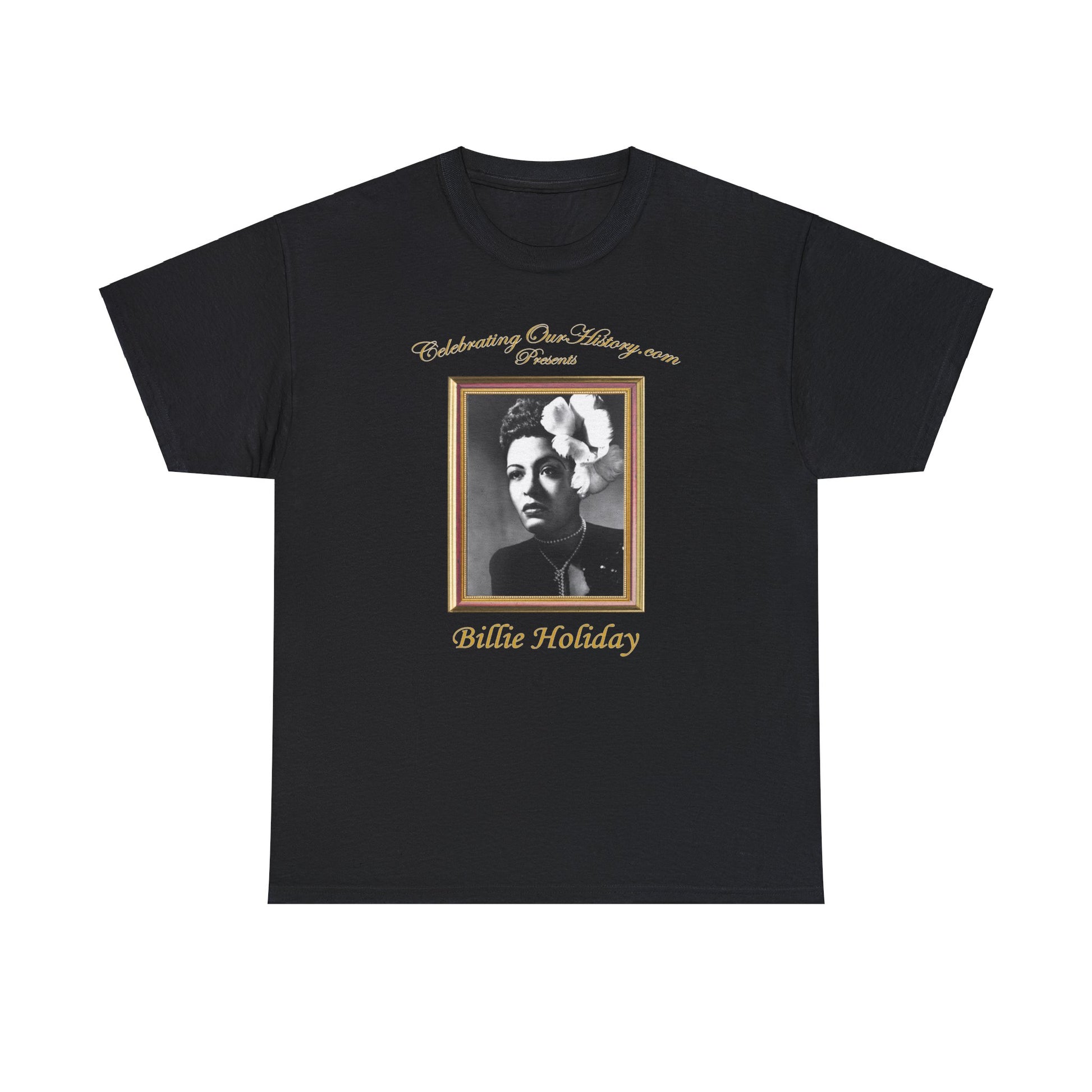 Billie Holiday - Billie Holiday Classics -  Front and Back Printed Concert Style T-Shirt