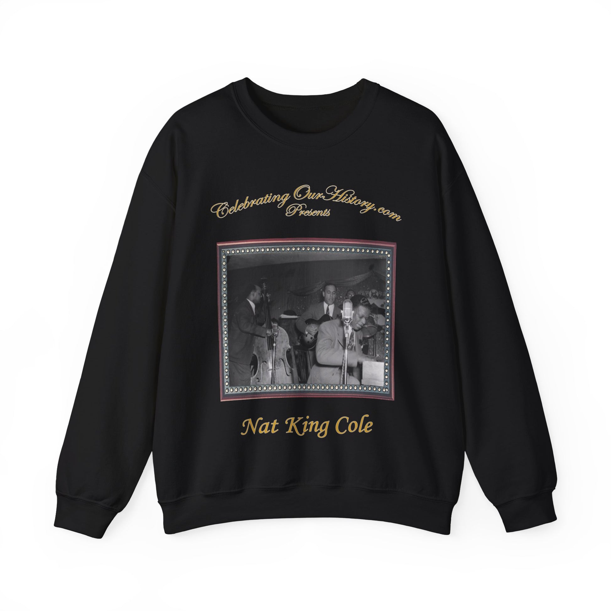 Nat King Cole - The Nat King Cole Trio v2 -  Front and Back Printed Concert Style Sweatshirt