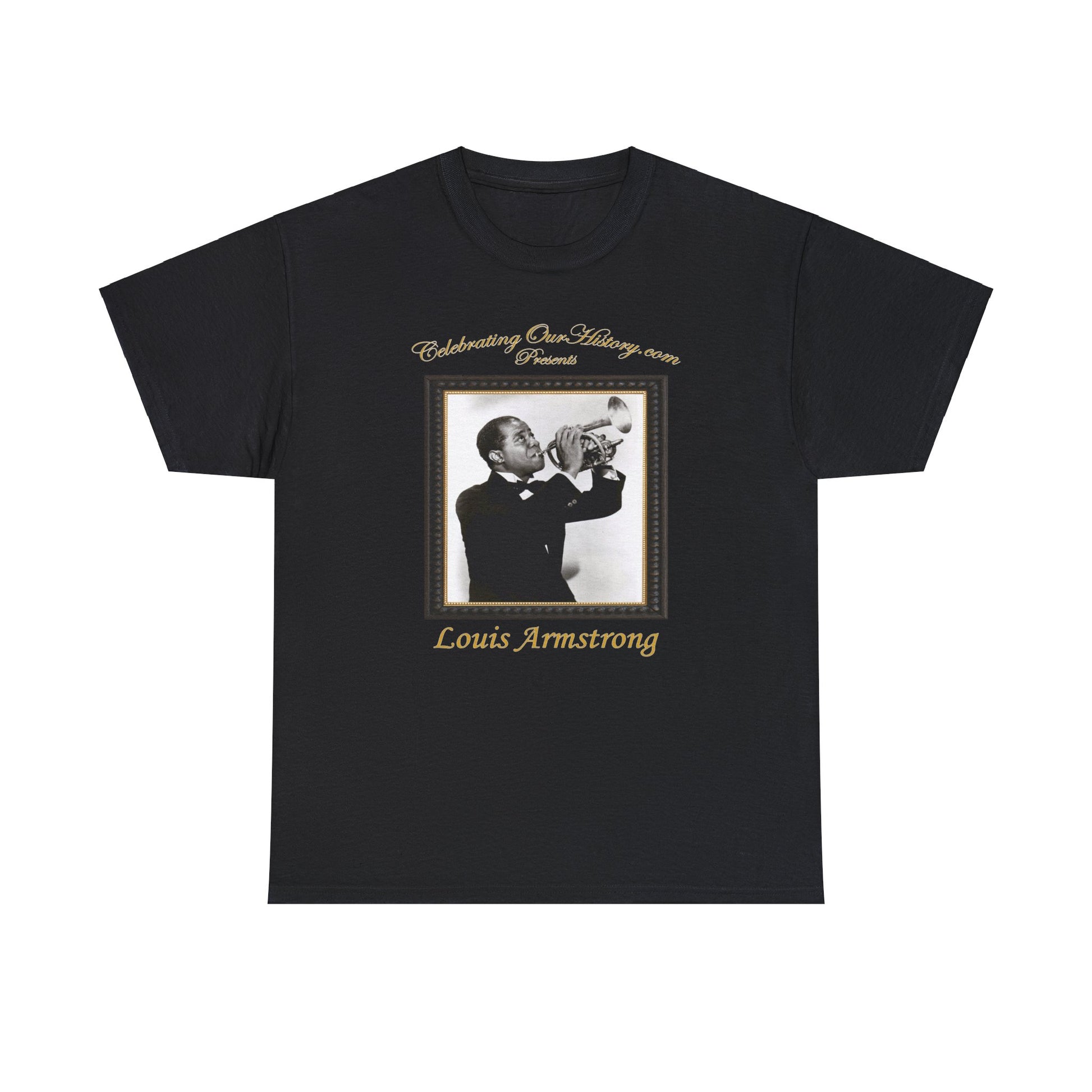 Louis Armstrong - New Orleans (1947) - Front and Back Printed Concert Style T-Shirt