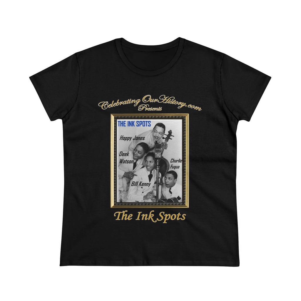 The Ink Spots - Ashbury Park -  Front and Back Printed Concert Style Women's T-Shirt