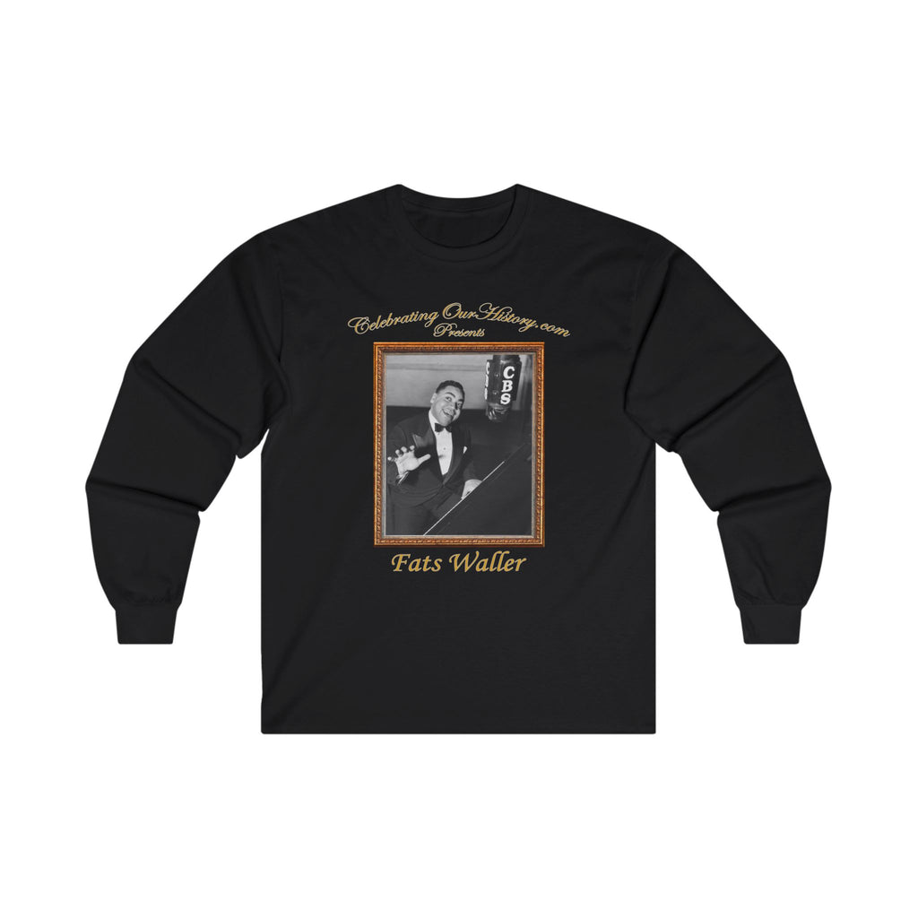 Fats Waller - On-Air Sessions 1938 - Front and Back Printed Concert Style Long Sleeve T-Shirt