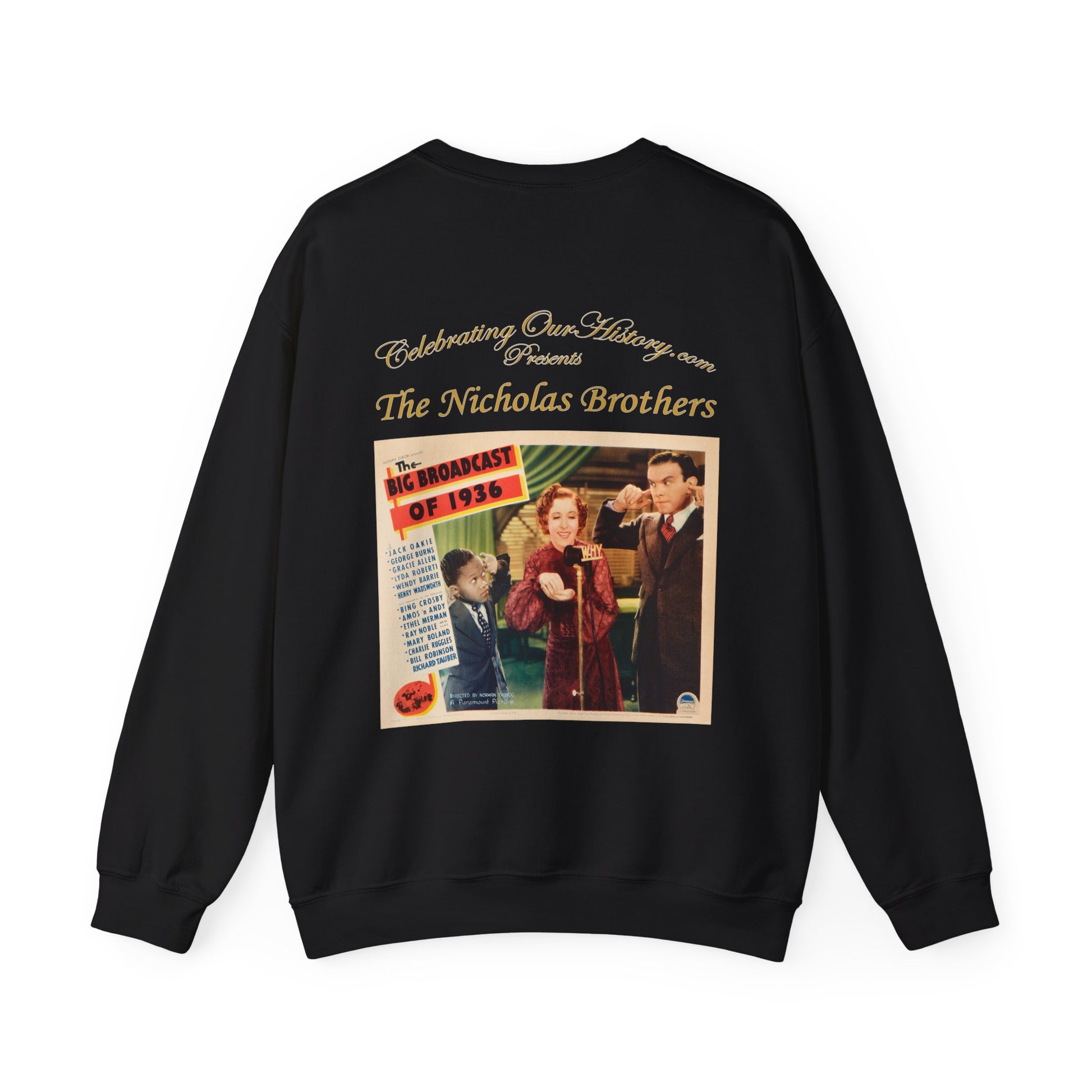 The Nicholas Brothers - The Big Broadcast of 1936 v3 -  Front and Back Printed Concert Style Sweatshirt