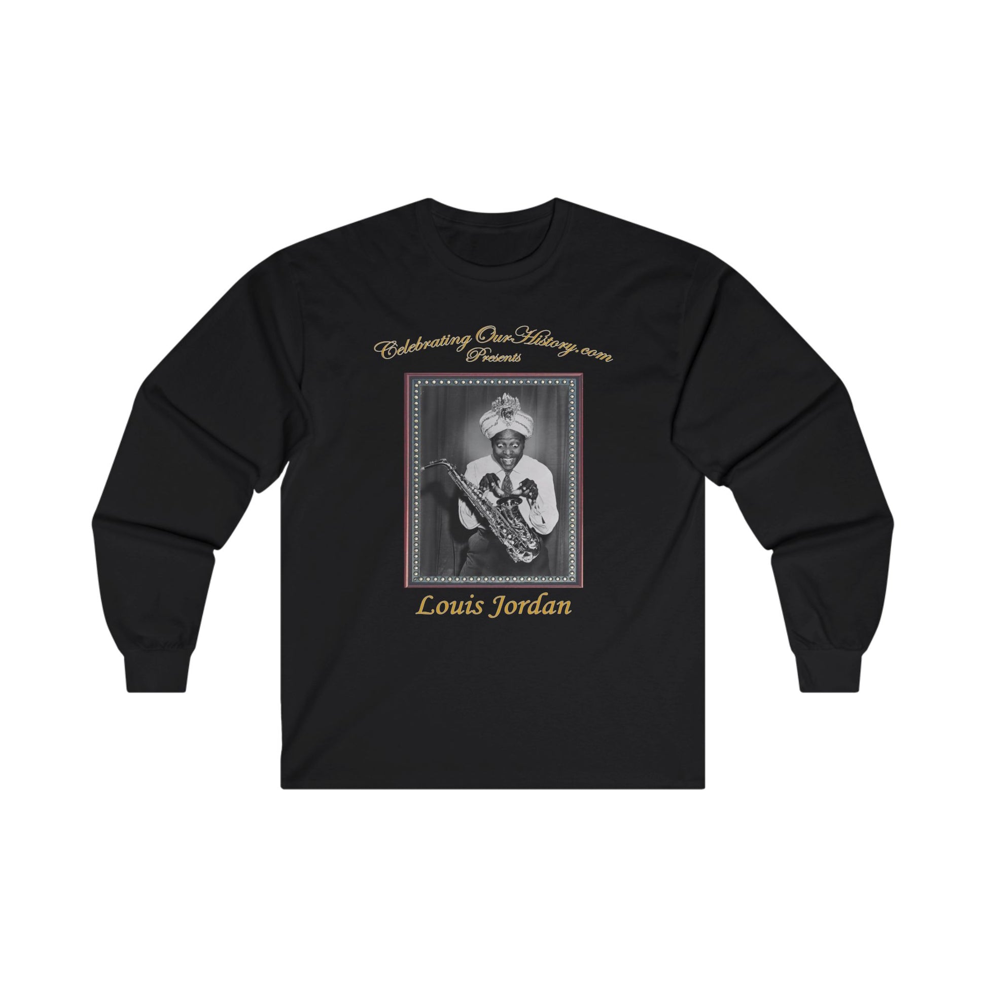 Louis Jordan - Four Movie Posters v2 - Front and Back Printed Concert Style Long Sleeve T-Shirt