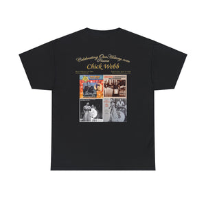 Chick Webb - Four Records -  Front and Back Printed Concert Style T-Shirt