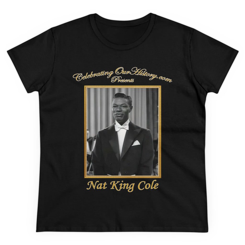 Nat King Cole - St. Louis Blues (1958) -  Front and Back Printed Concert Style Women's T-Shirt