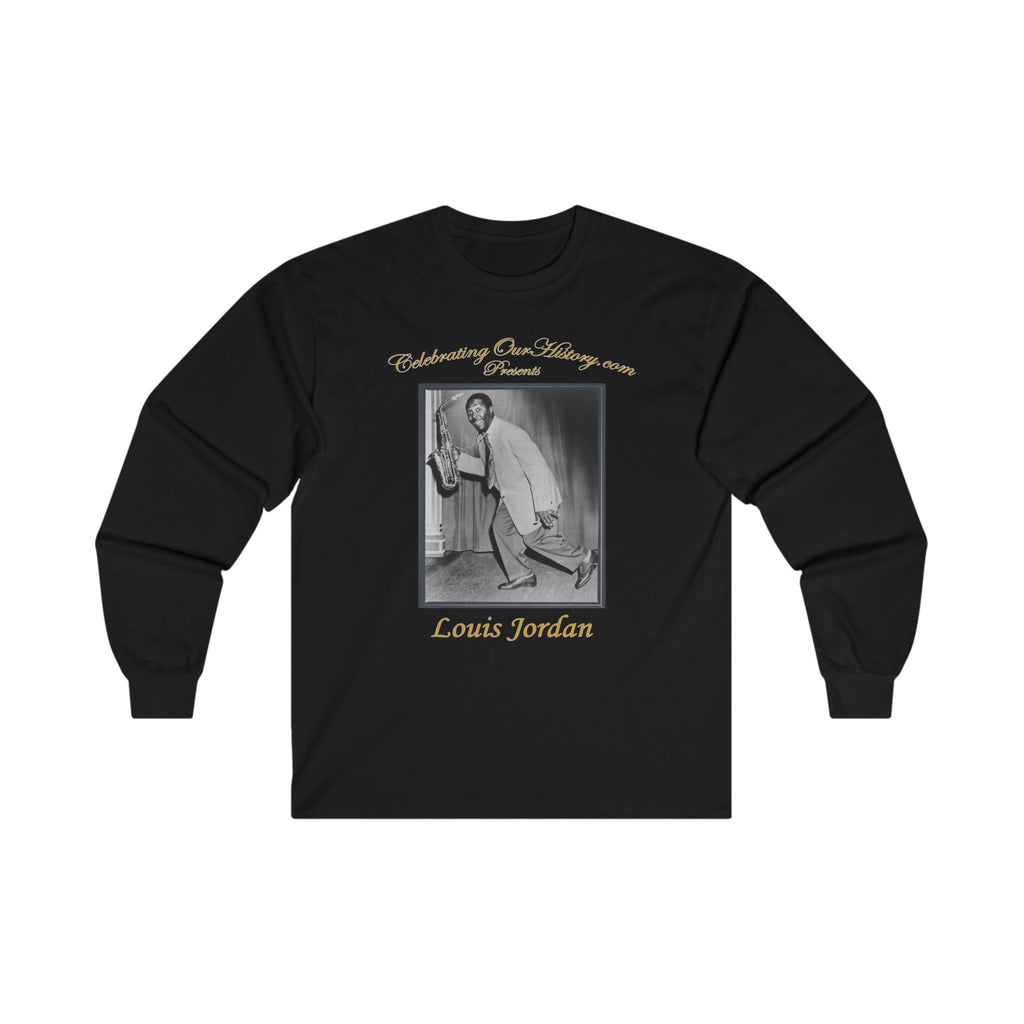 Louis Jordan - Four Albums - Front and Back Printed Concert Style Long Sleeve T-Shirt