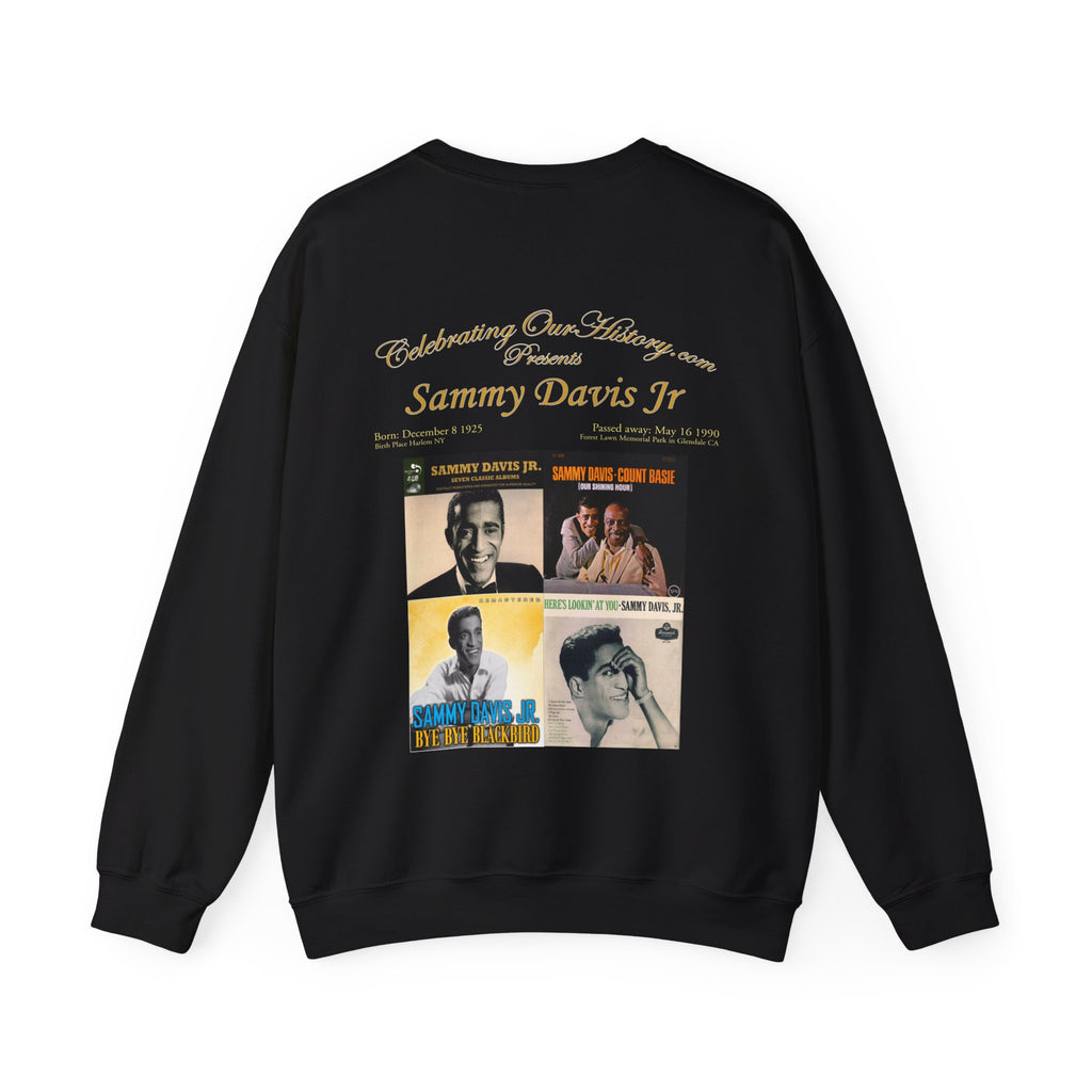Sammy Davis Jr - Four Albums -  Front and Back Printed Concert Style Sweatshirt