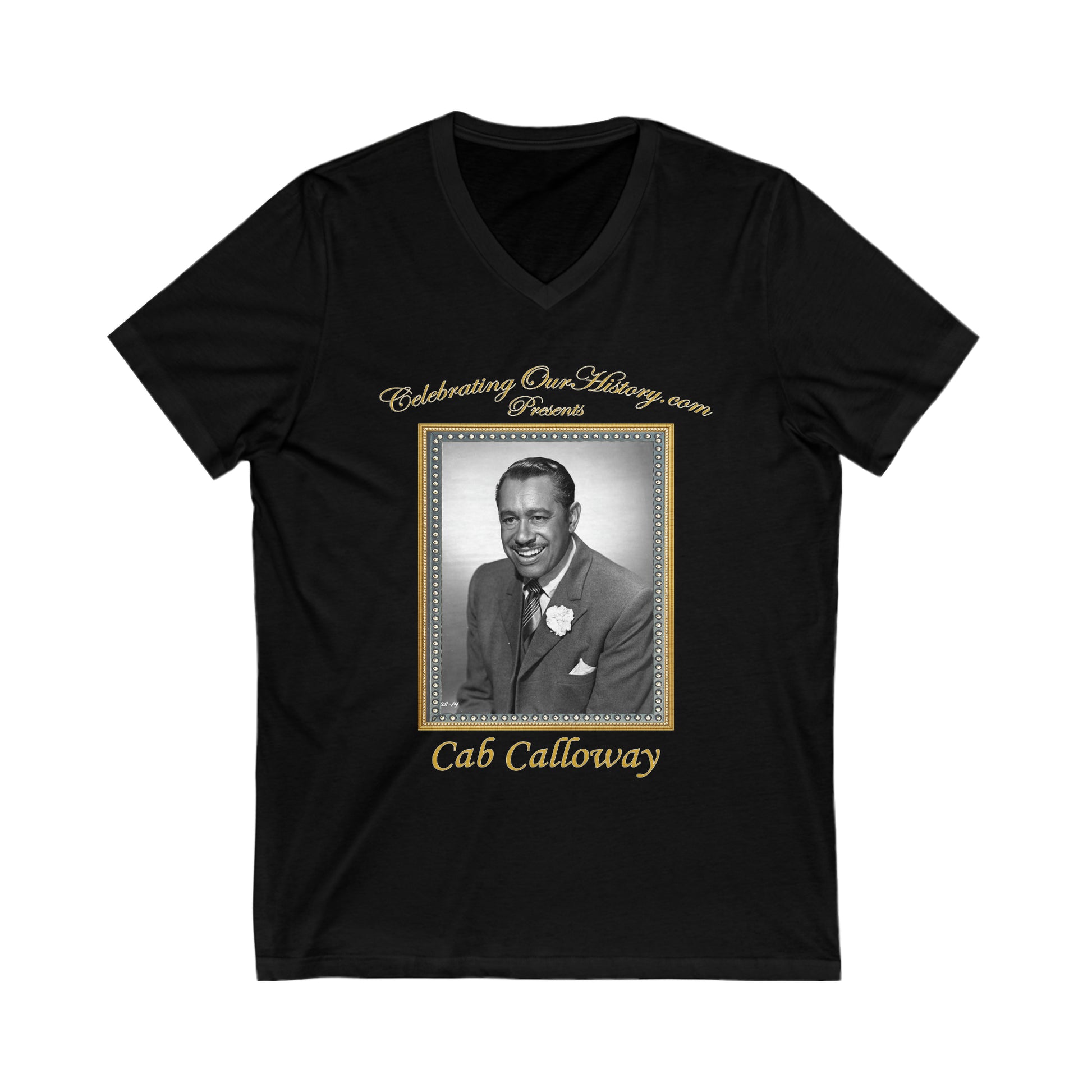 Cab Calloway - St. Louis Blues (1958) - Front and Back Printed Concert Style V-Neck T-Shirt