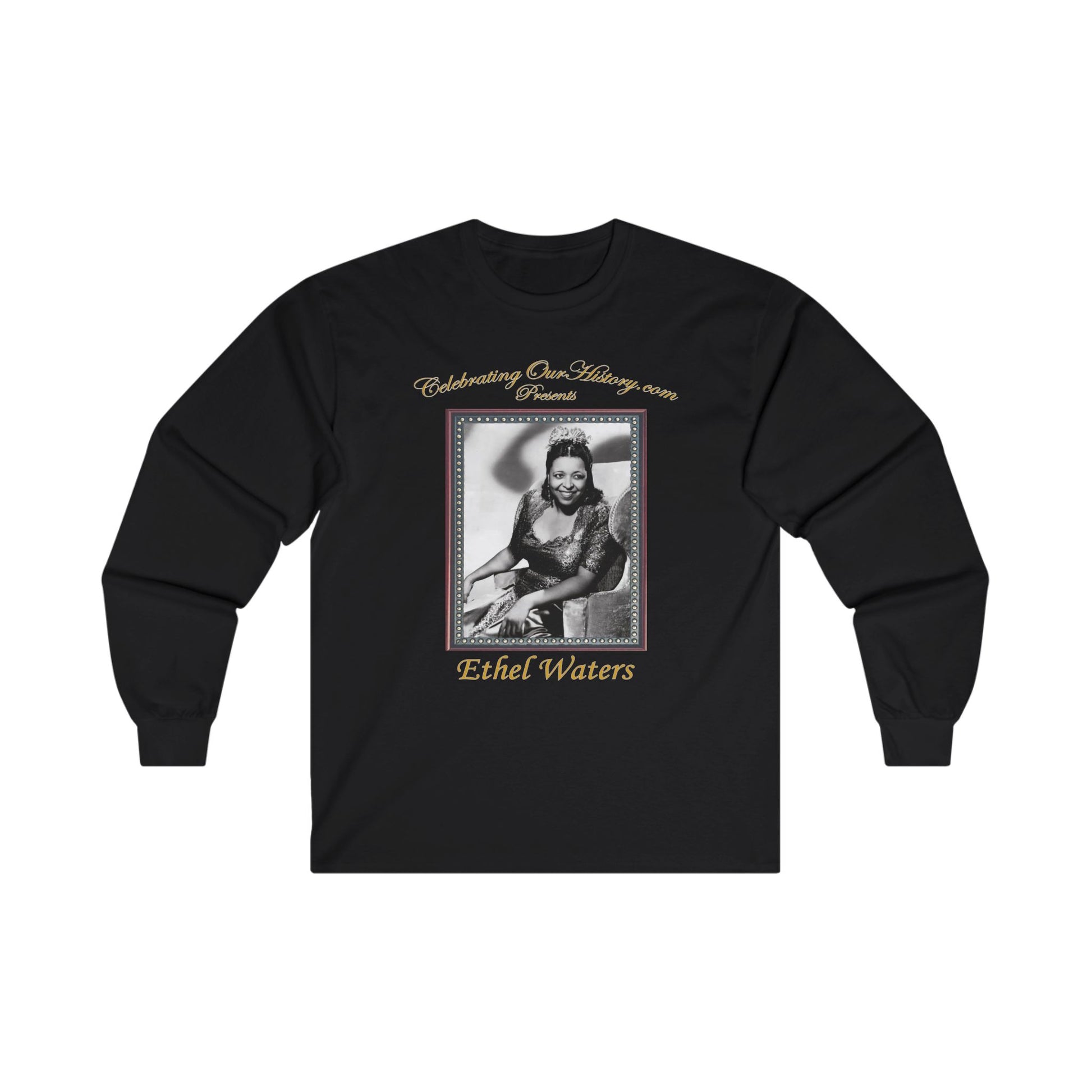 Ethel Waters - Cabin in the Sky (1943) - Front and Back Printed Concert Style Long Sleeve T-Shirt