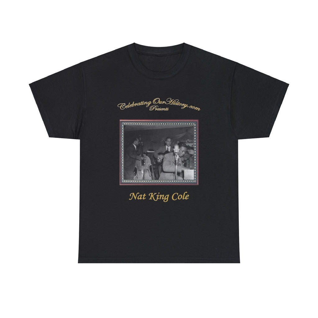 Nat King Cole - The Nat King Cole Trio v2 -  Front and Back Printed Concert Style T-Shirt