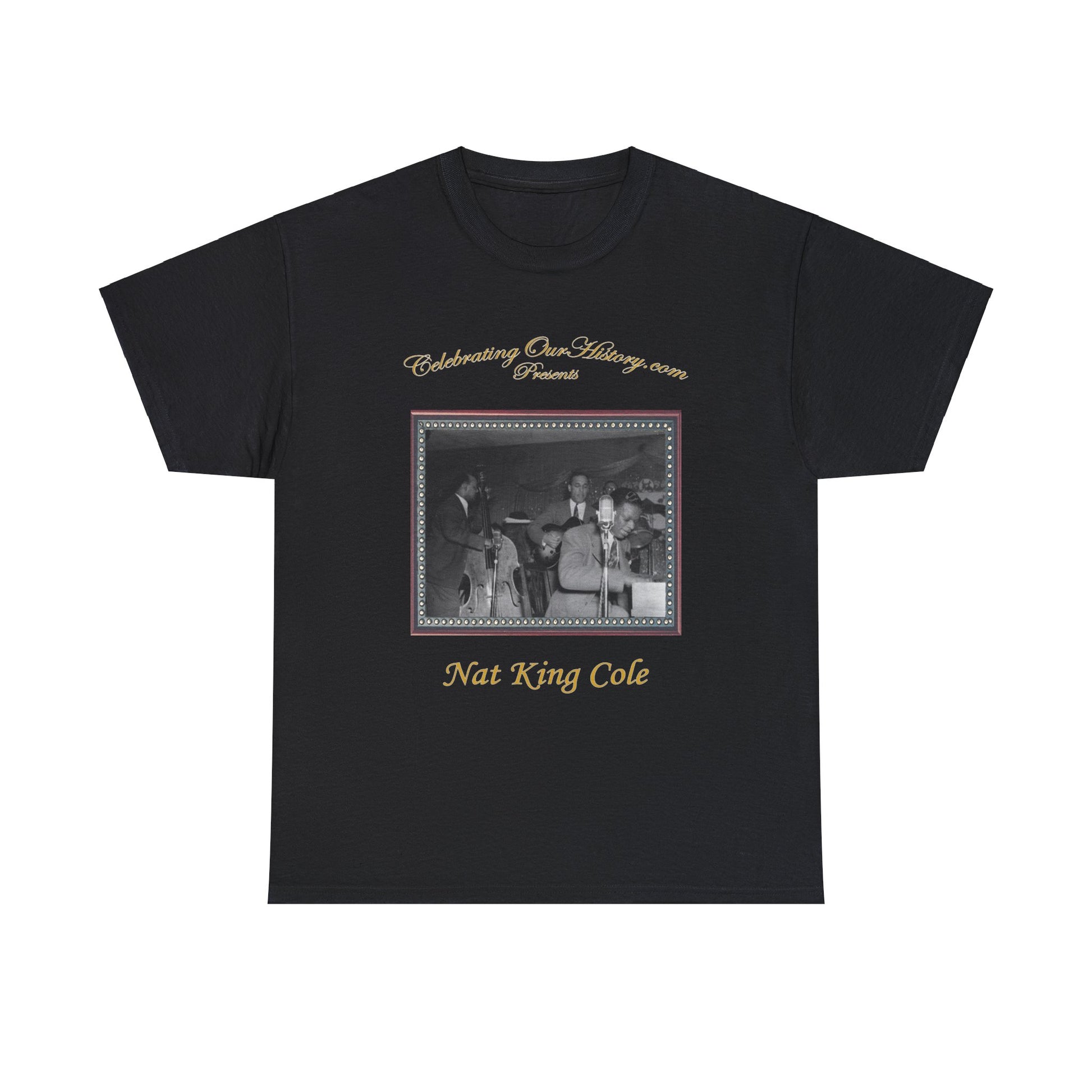 Nat King Cole - The Nat King Cole Trio v2 -  Front and Back Printed Concert Style T-Shirt