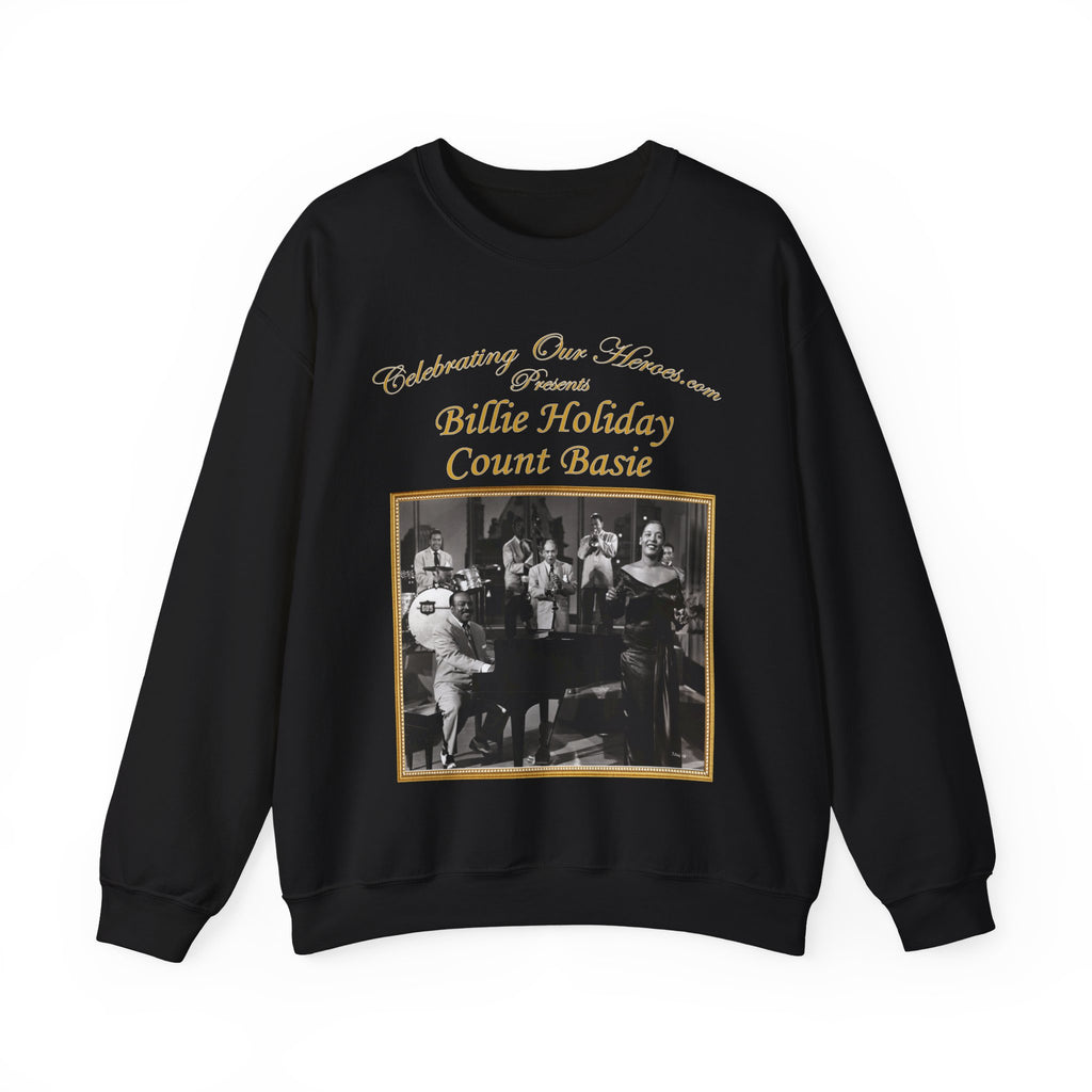 Billie Holiday And Count Basie - Billie Holiday And Count Basie -  Front and Back Printed Concert Style Sweatshirt