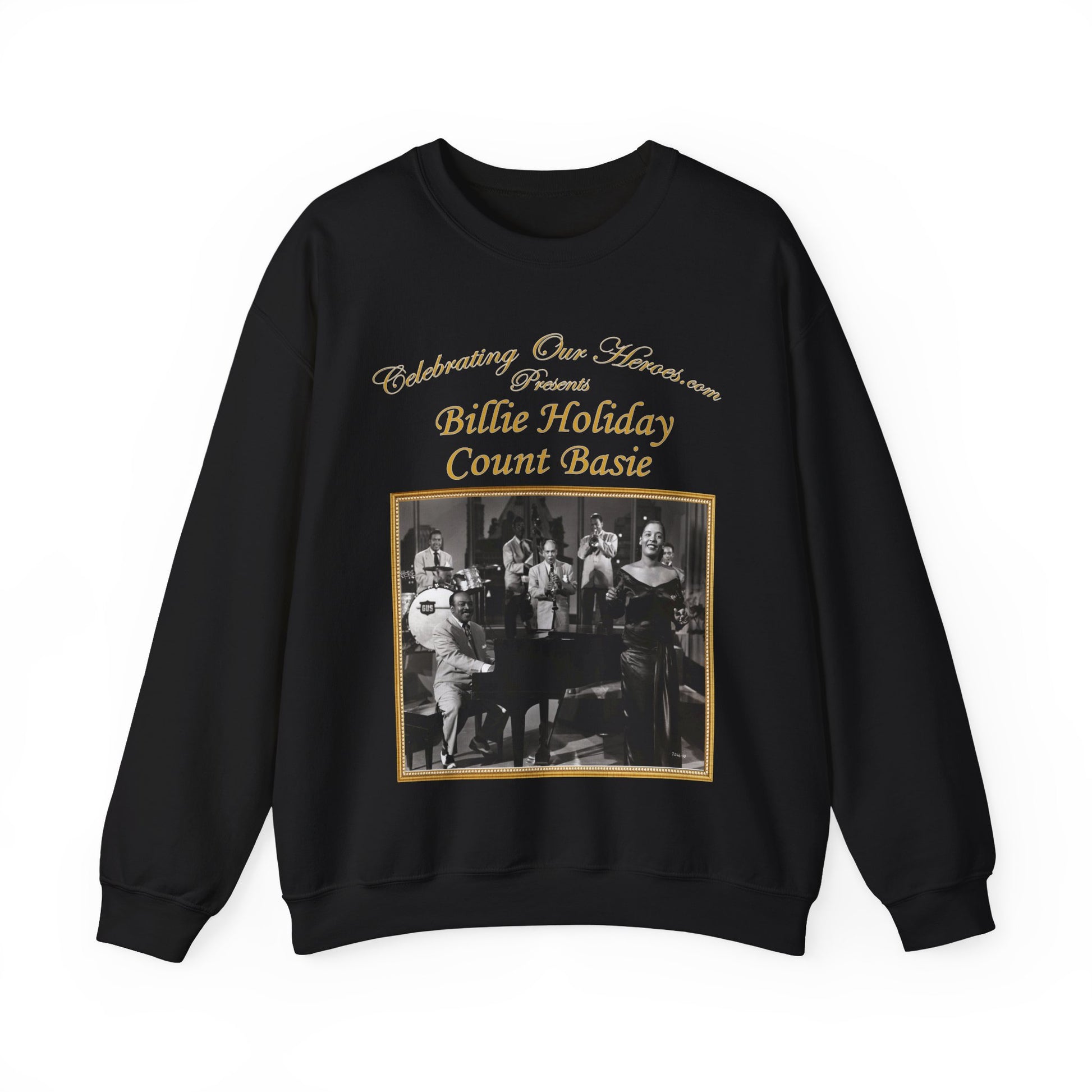 Billie Holiday And Count Basie - Billie Holiday And Count Basie -  Front and Back Printed Concert Style Sweatshirt
